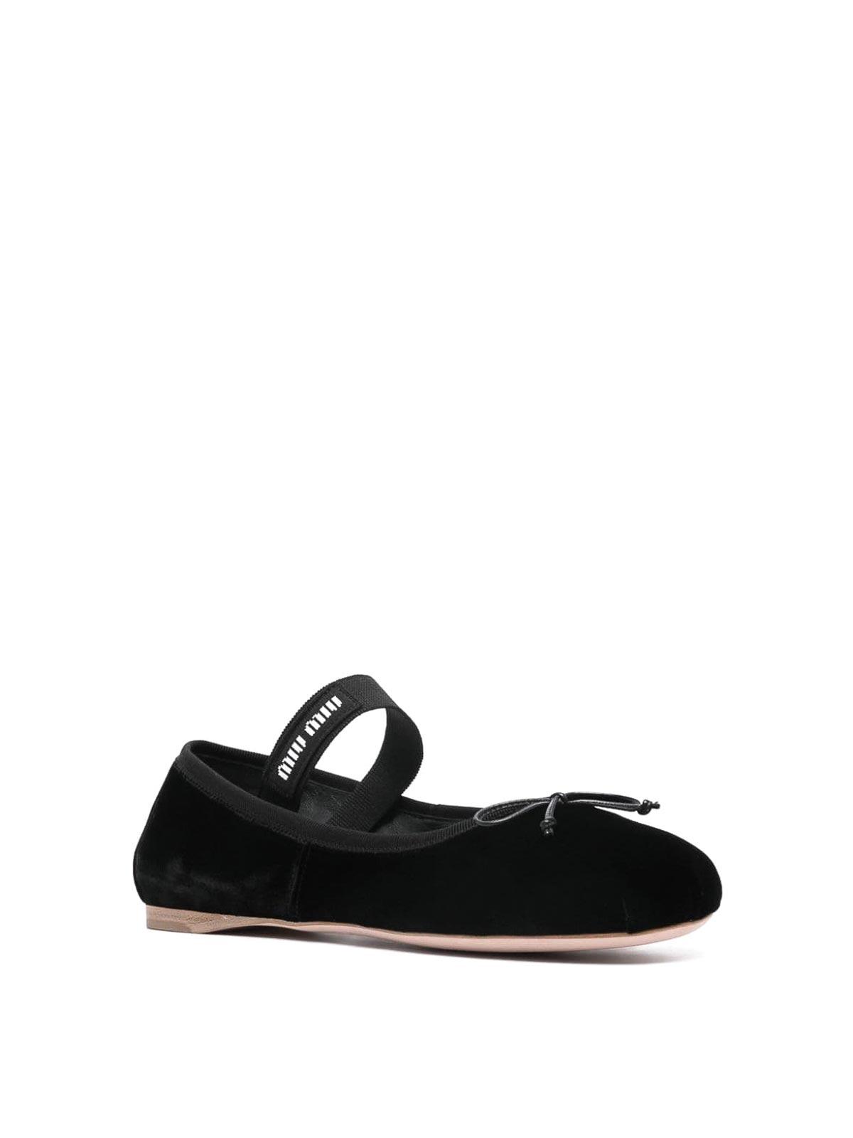 logo-strap ballerina shoes Product Image