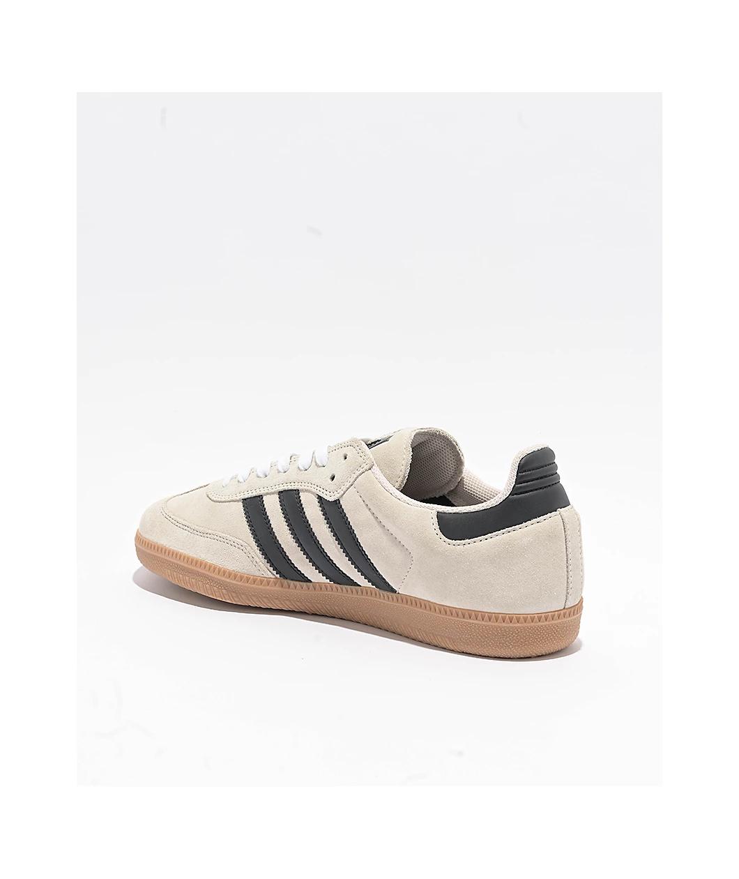 adidas Samba ADV Alumina, Core Black, & Gum Skate Shoes Product Image