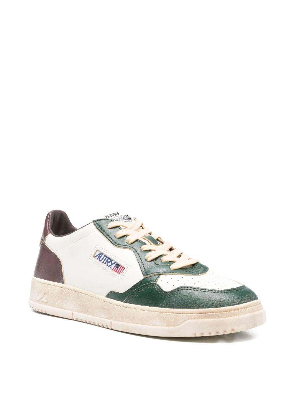 leather-panelled sneakers Product Image