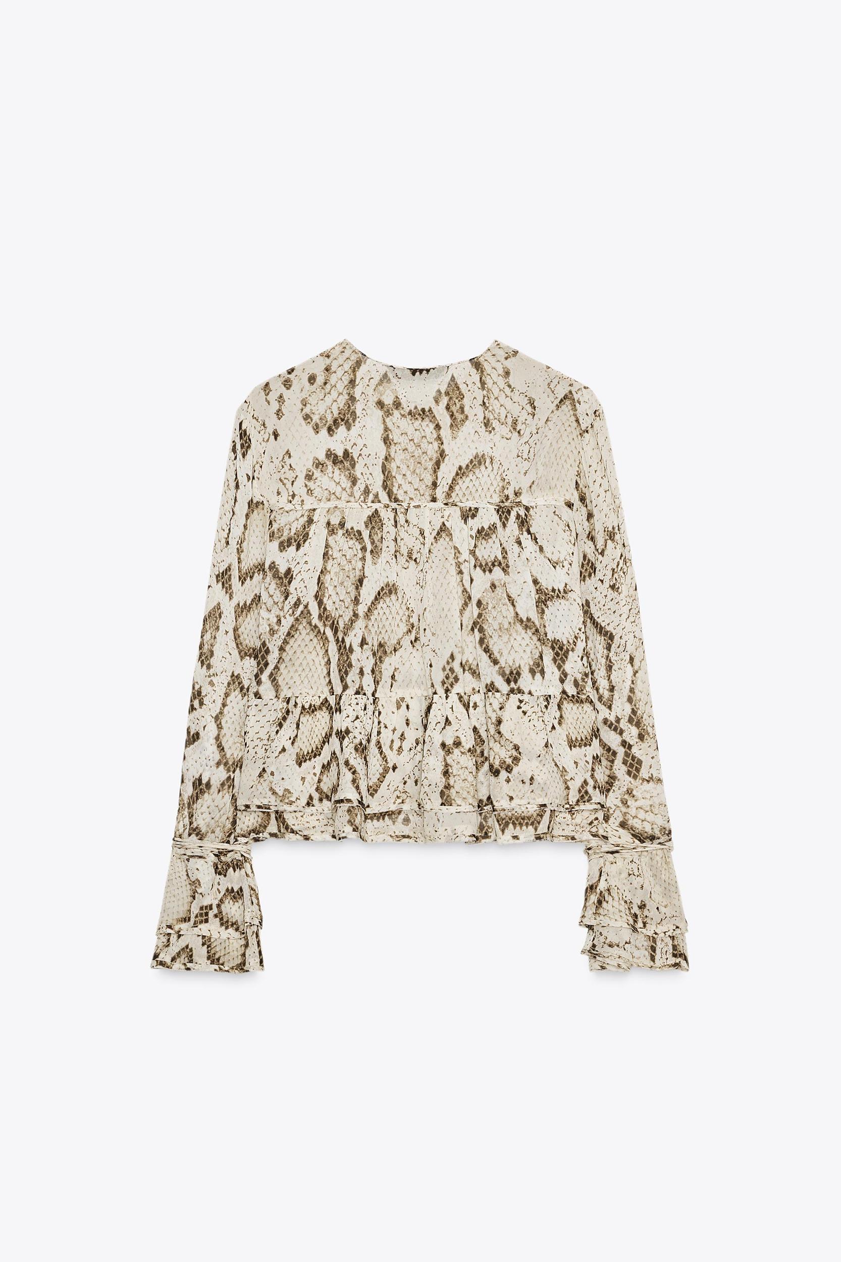 ZW COLLECTION ANIMAL PRINT BLOUSE Product Image