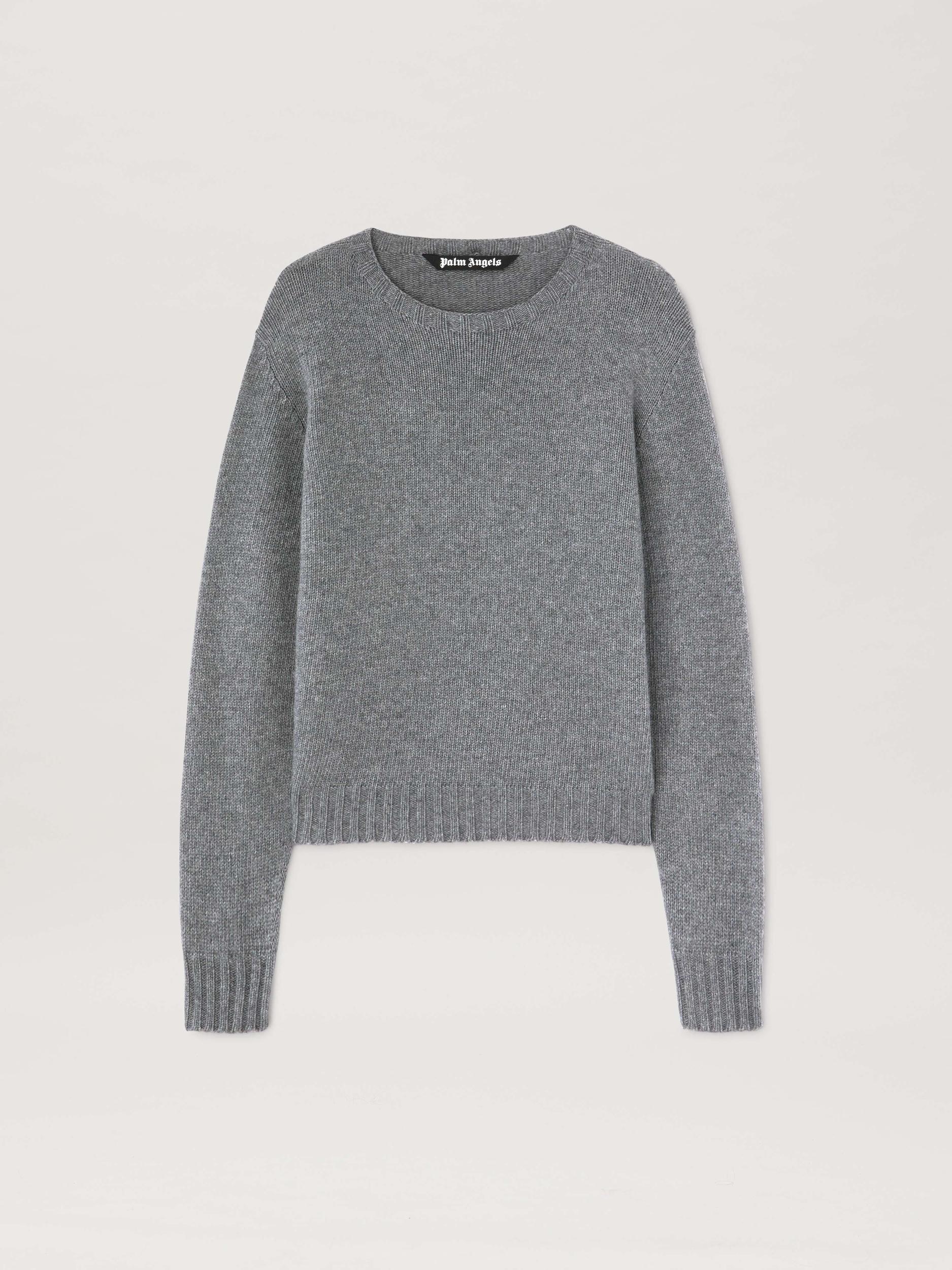 CURVED LOGO SWEATER GREY MELANGE - OFF W Product Image