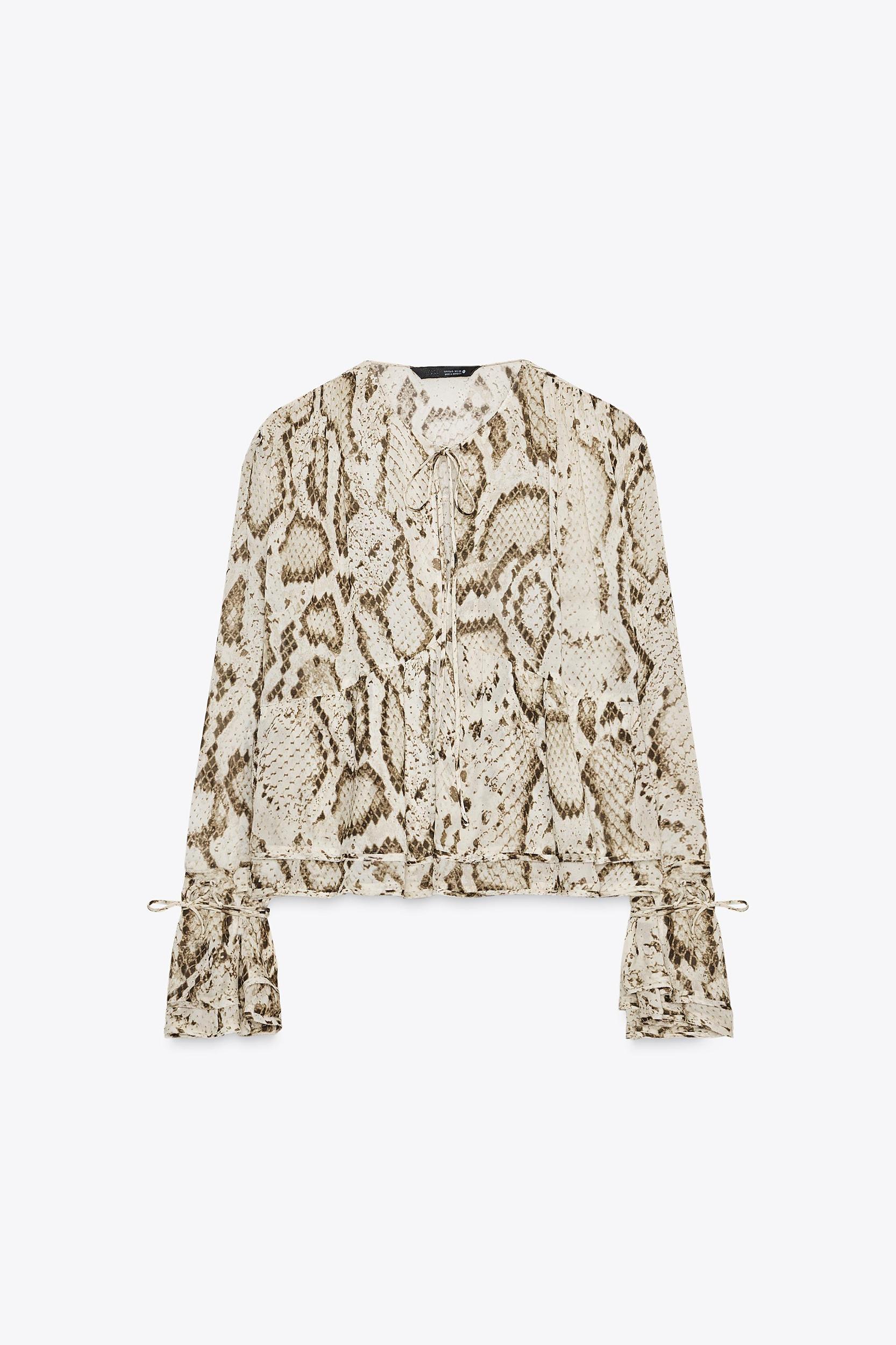 ZW COLLECTION ANIMAL PRINT BLOUSE Product Image