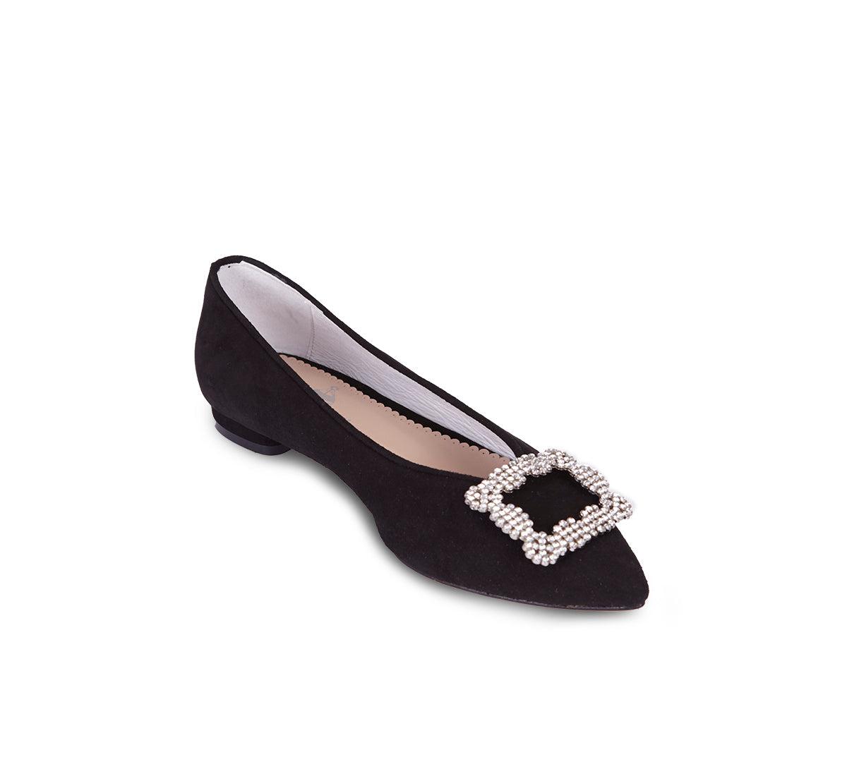 Tiara Pointy Black Suede Product Image