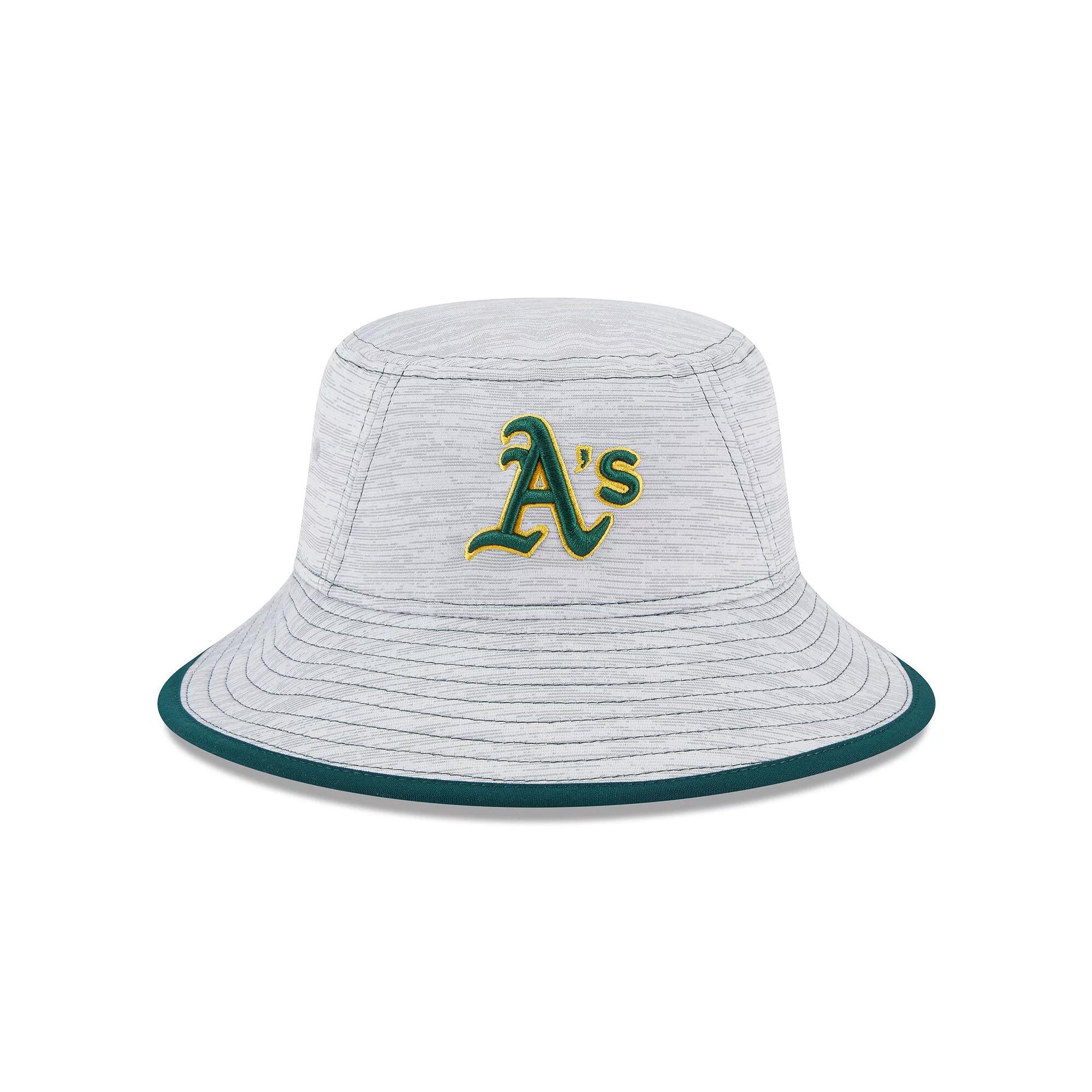 Men's New Era  Gray Oakland Athletics Game Bucket Hat, Grey Product Image