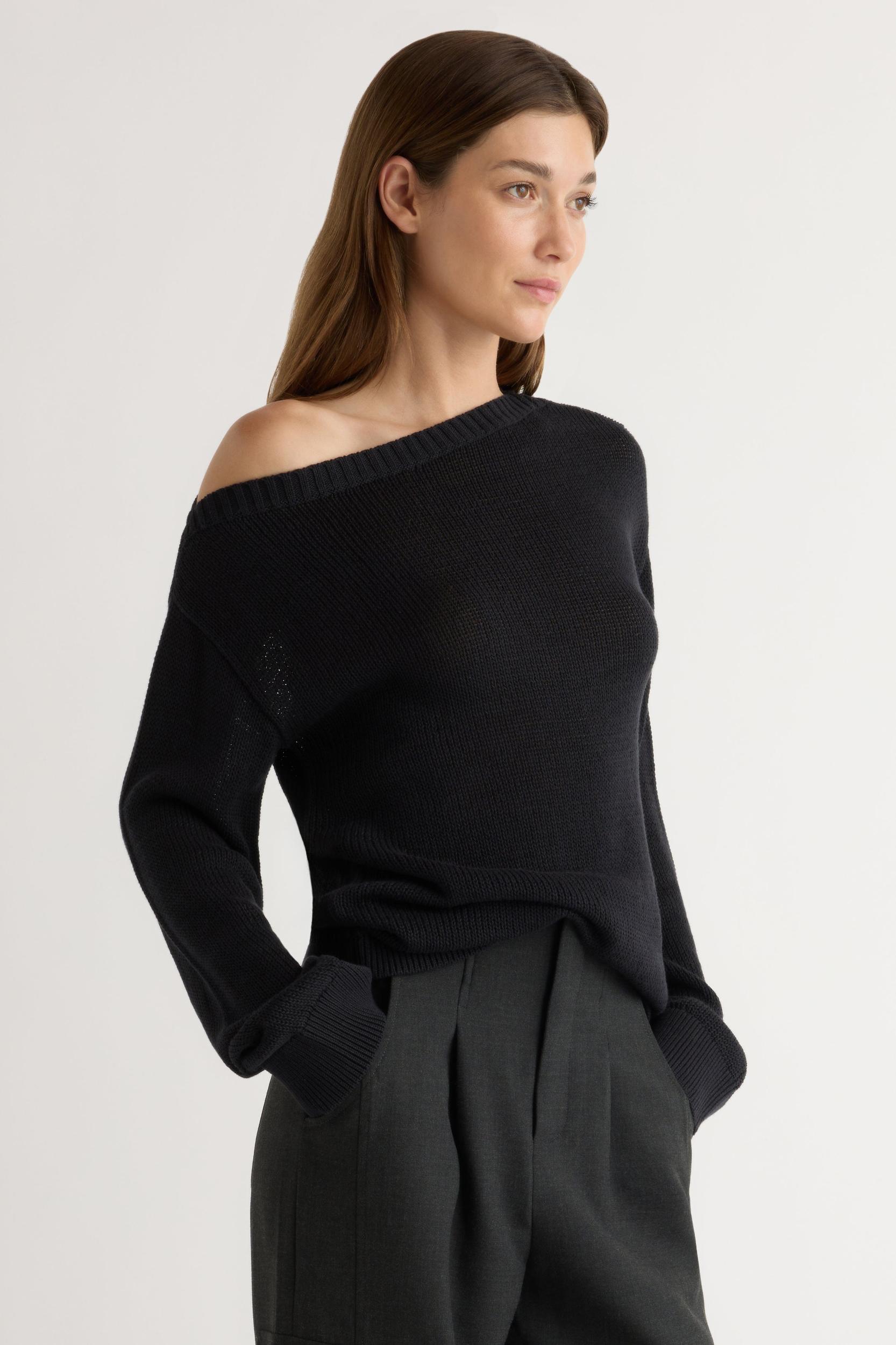 Issa Lightweight Off-Shoulder Sweater Product Image