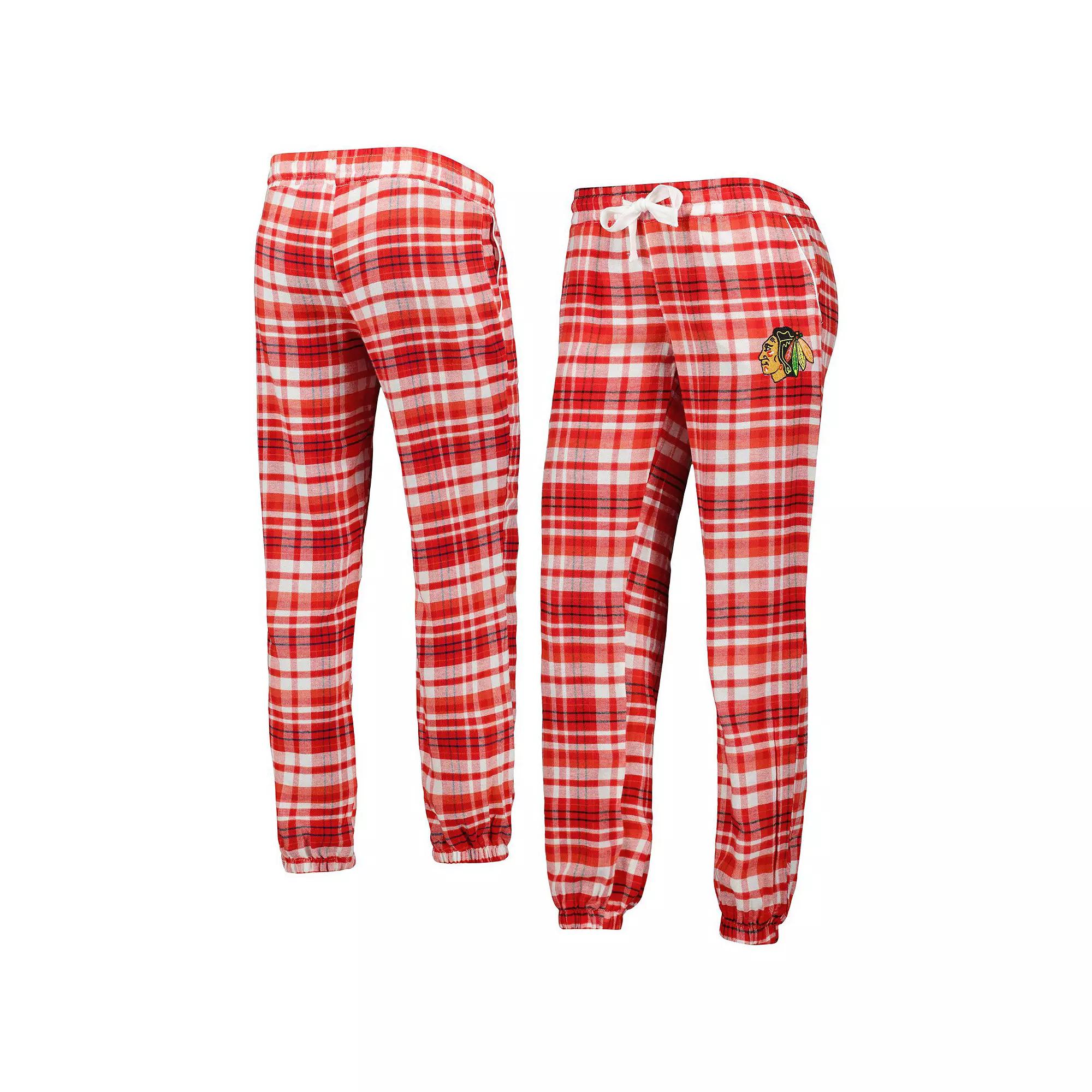 Women's Concepts Sport Red Chicago Blackhawks Mainstay Flannel Pants, Size: Medium Product Image