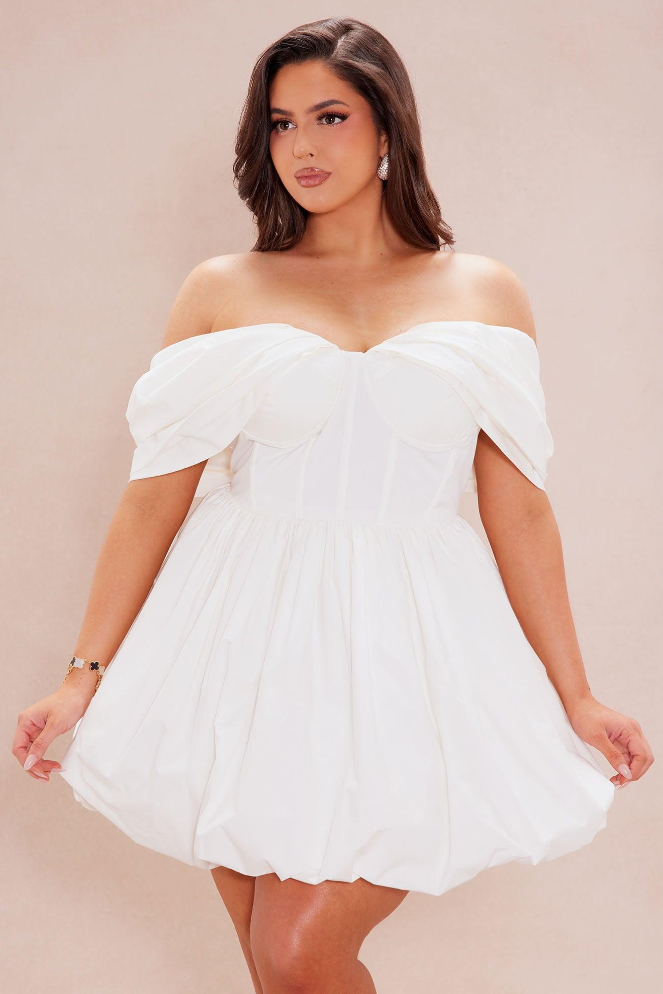 Maribelle Mini Dress - Off White Product Image