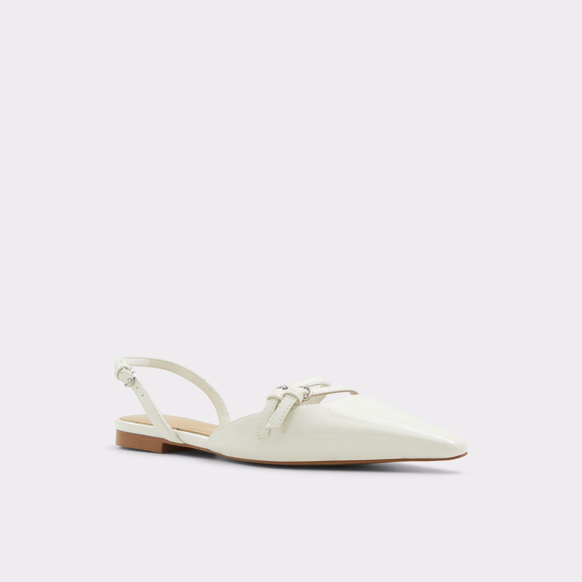 Alanie White/Bone Women's Ballet Flats | ALDO US Product Image