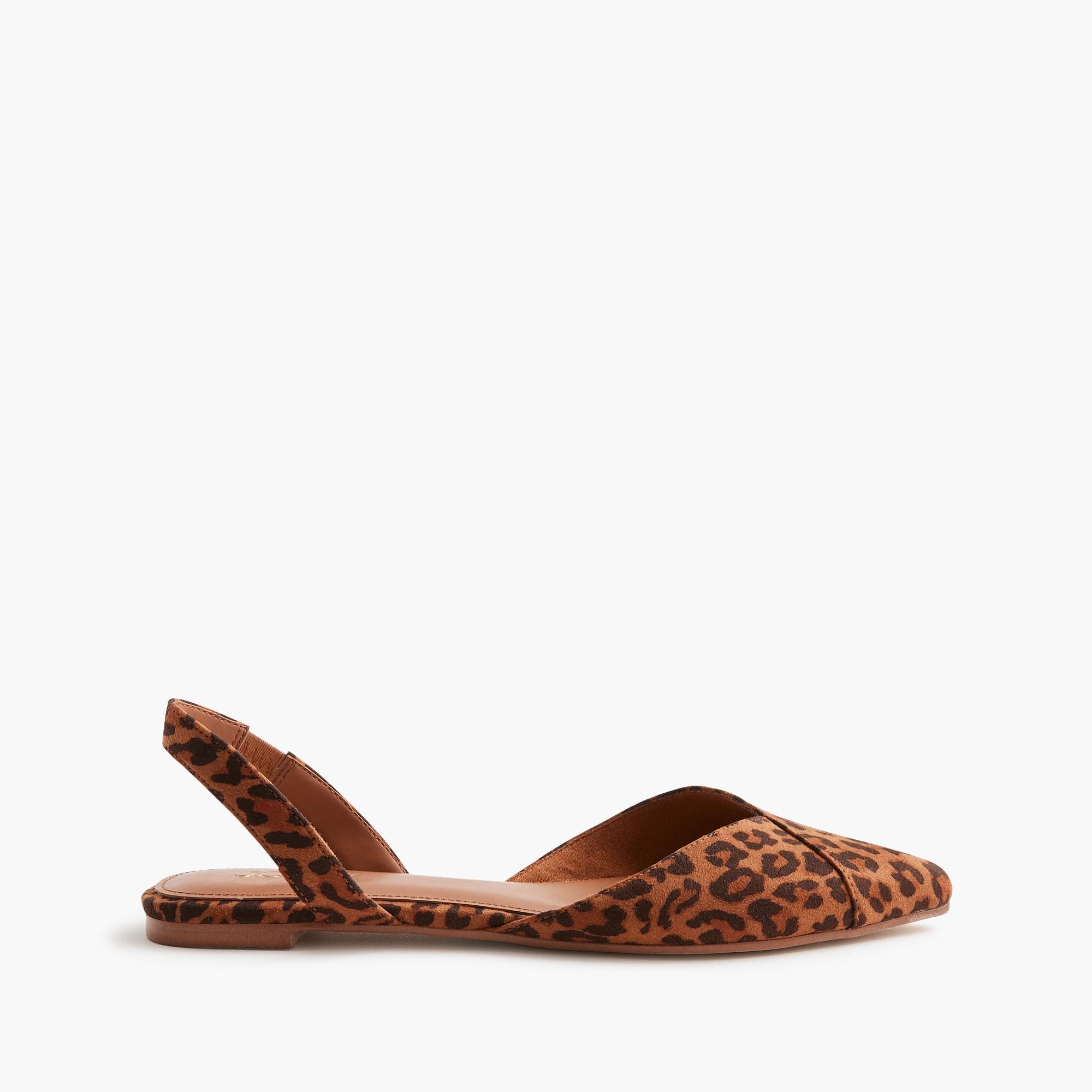 Leopard slingback flats Product Image