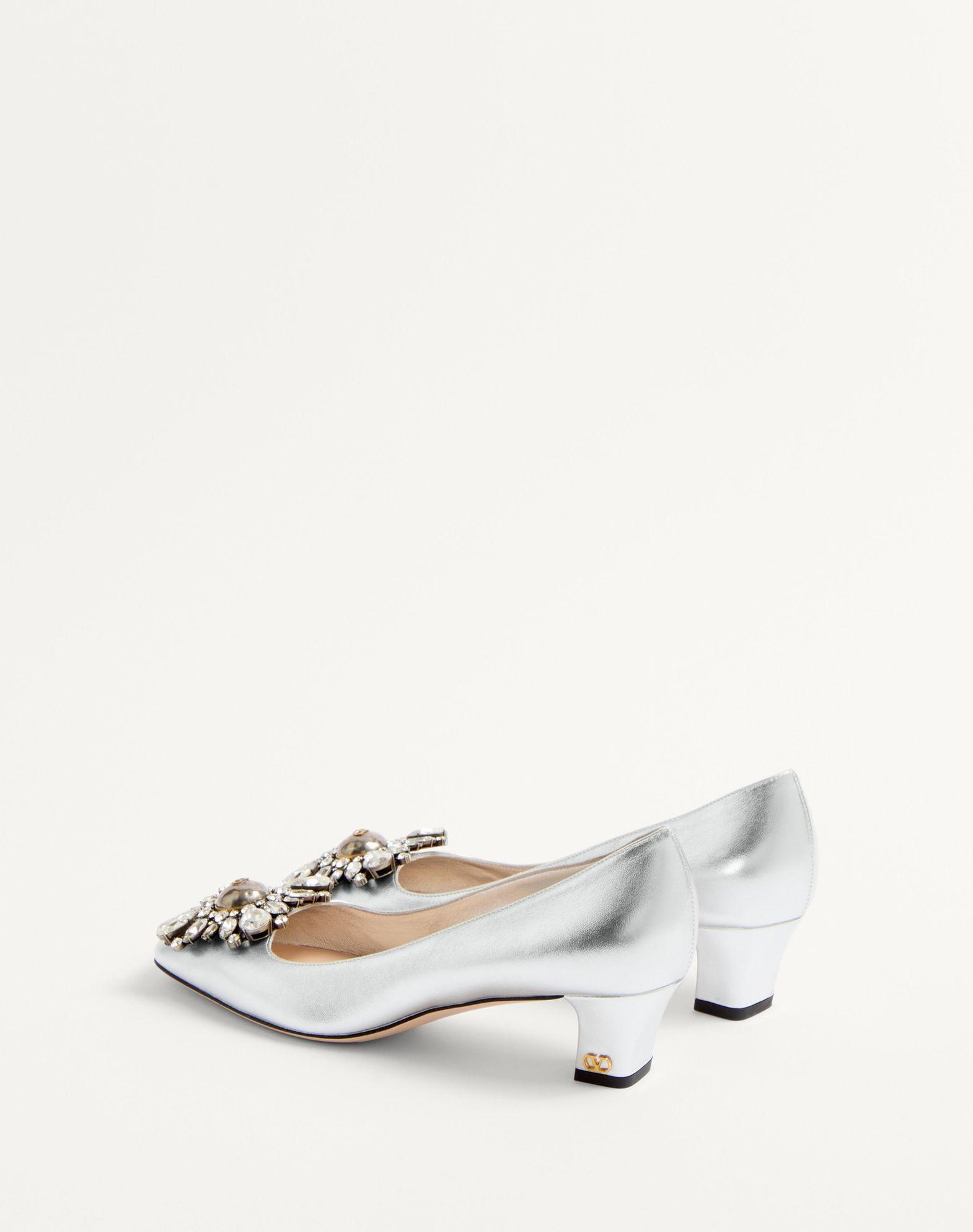 Preshoes Pumps In Laminated Nappa With 45Mm Crystals Product Image