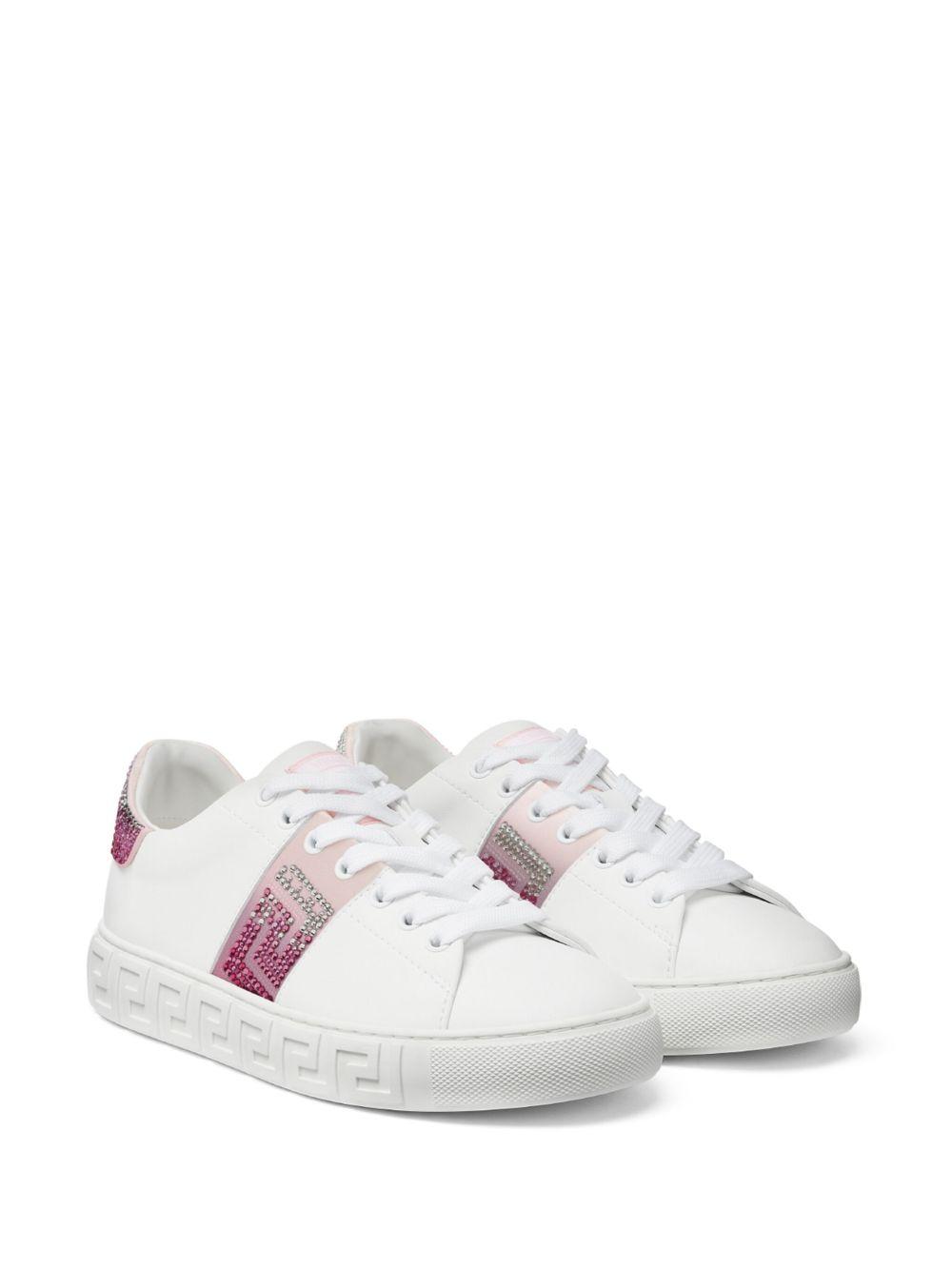 Greca crystal-embellished sneakers Product Image