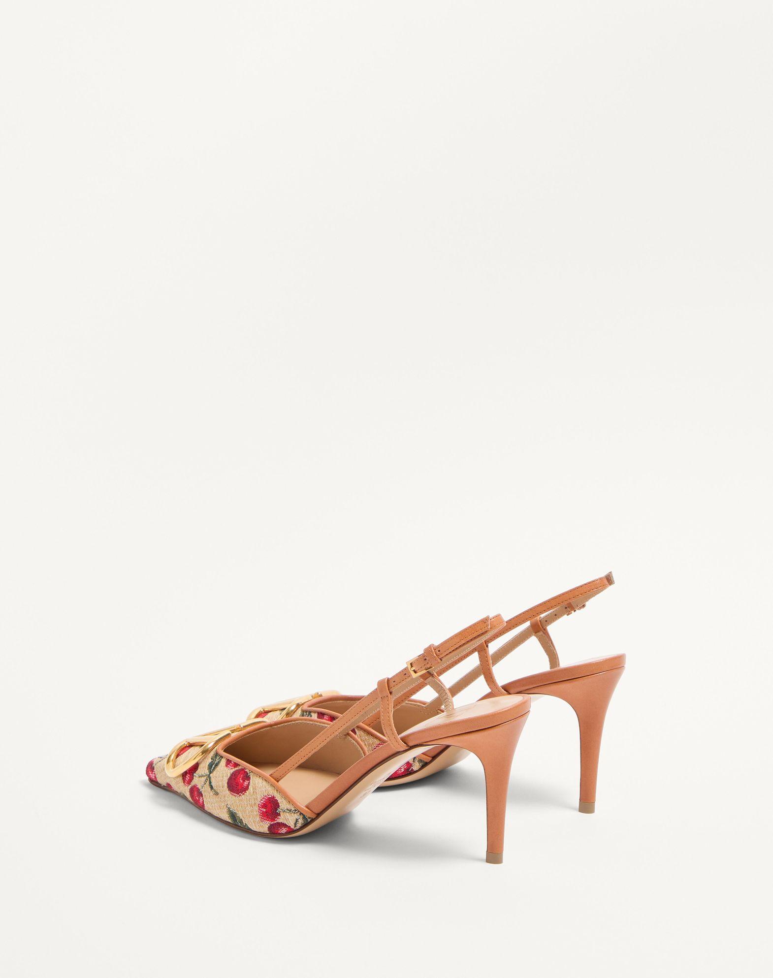 Vlogo Signature Slingback Pumps In Cherryfic Pattern 80Mm Product Image