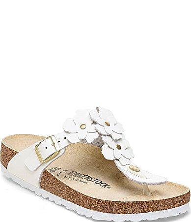 Birkenstock Womens Gizeh Flowers Footbed Sandal Product Image