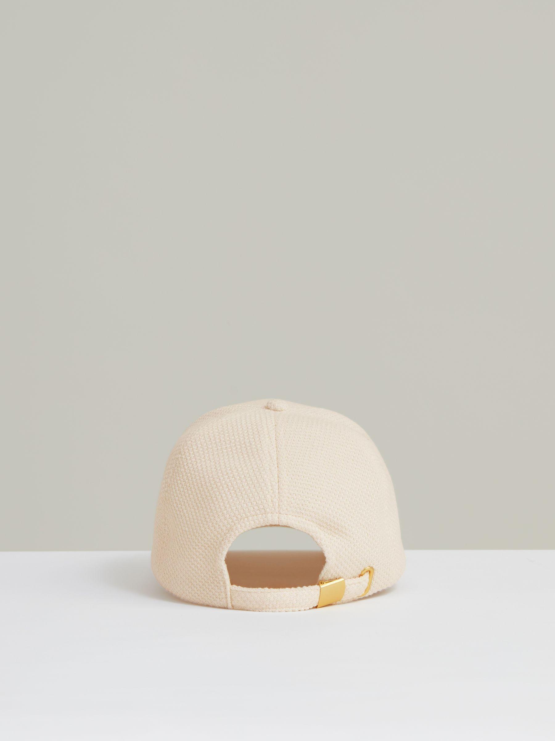Waffle-Knit Baseball Cap in Neutral Product Image