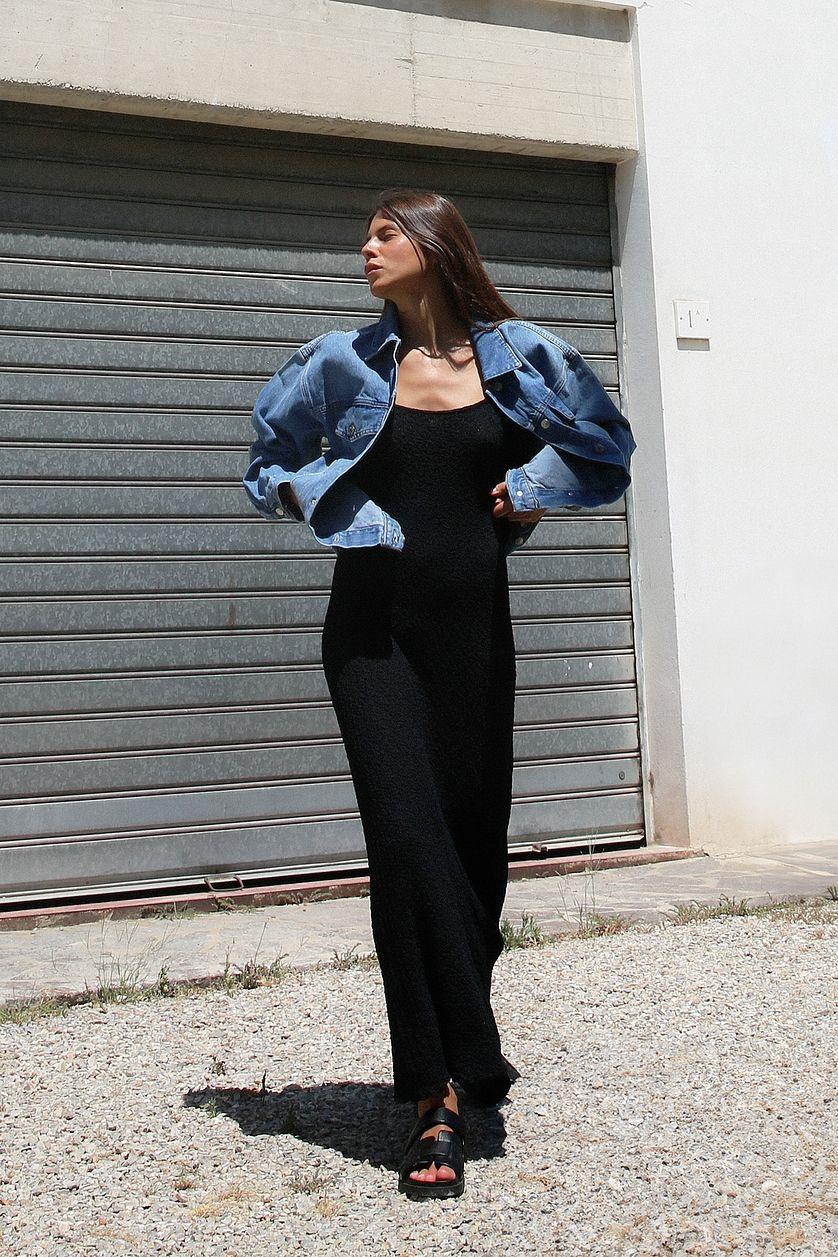 Strap Structure Maxi Dress Product Image