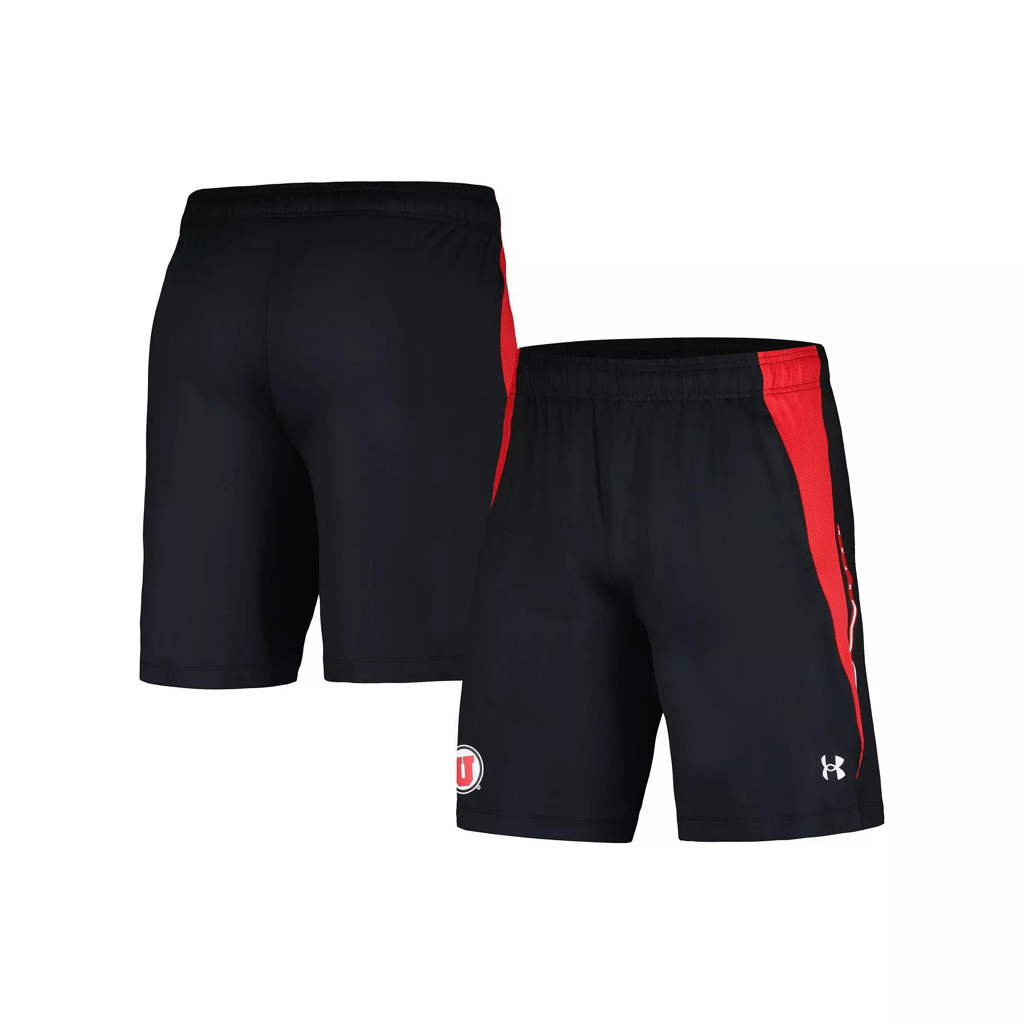 Men's Under Armour Black Utah Utes Tech Vent Shorts, Size: XL, Ute Black Product Image