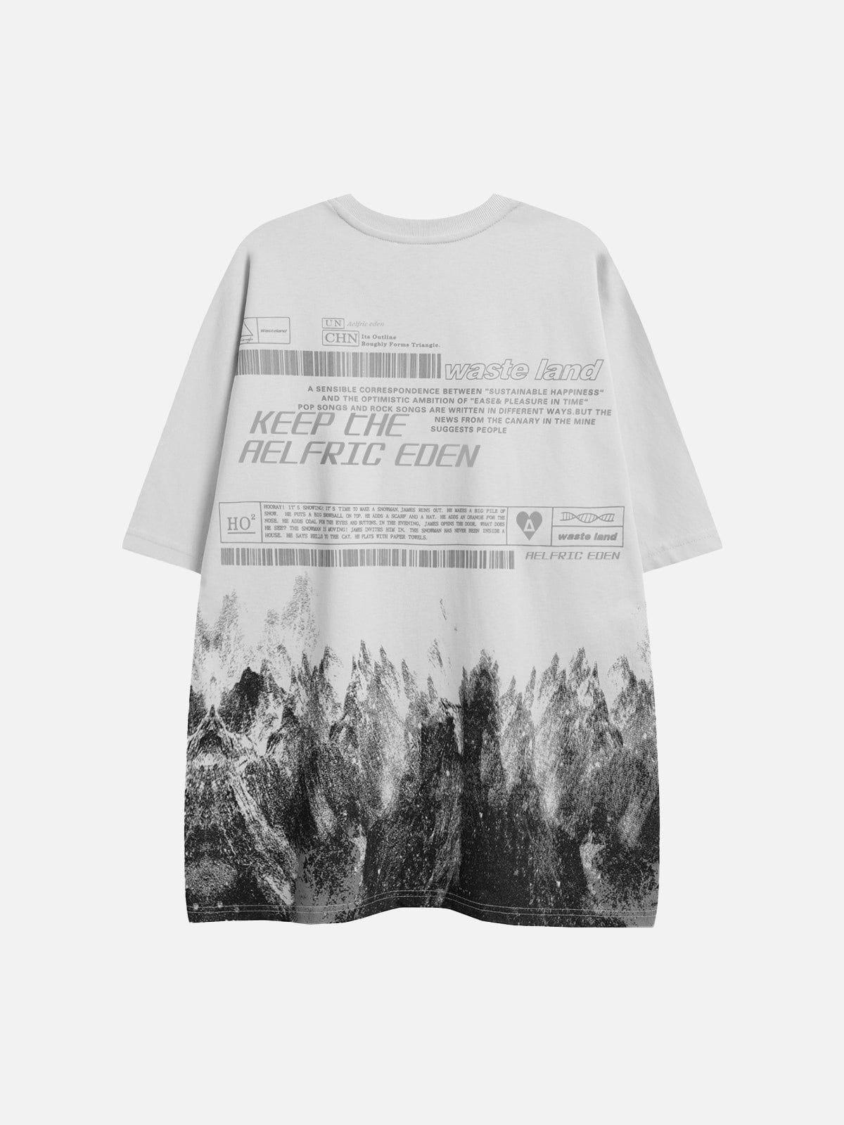 Aelfric Eden Snow Mountain Graffiti Graphic Tee Product Image