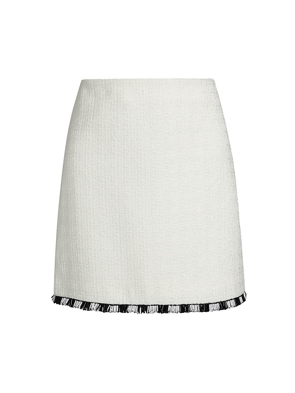 Womens Beaded Fringe Miniskirt Product Image