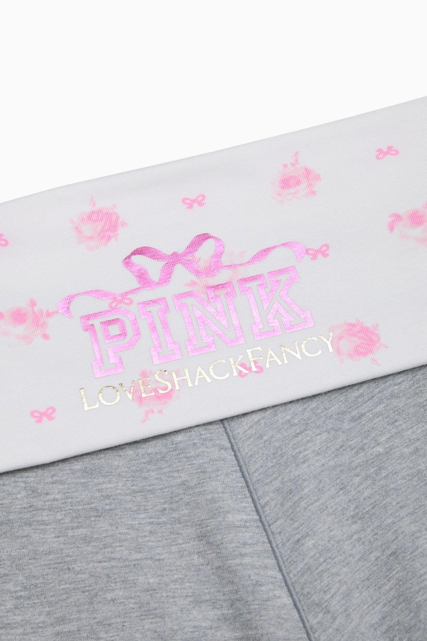 PINK x LoveShackFancy Cotton Foldover Micro Shorts Girls Product Image
