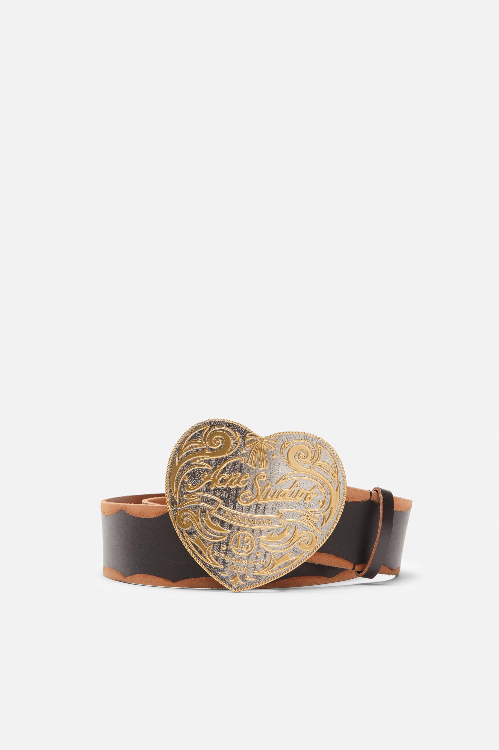 Heart logo buckle belt Product Image