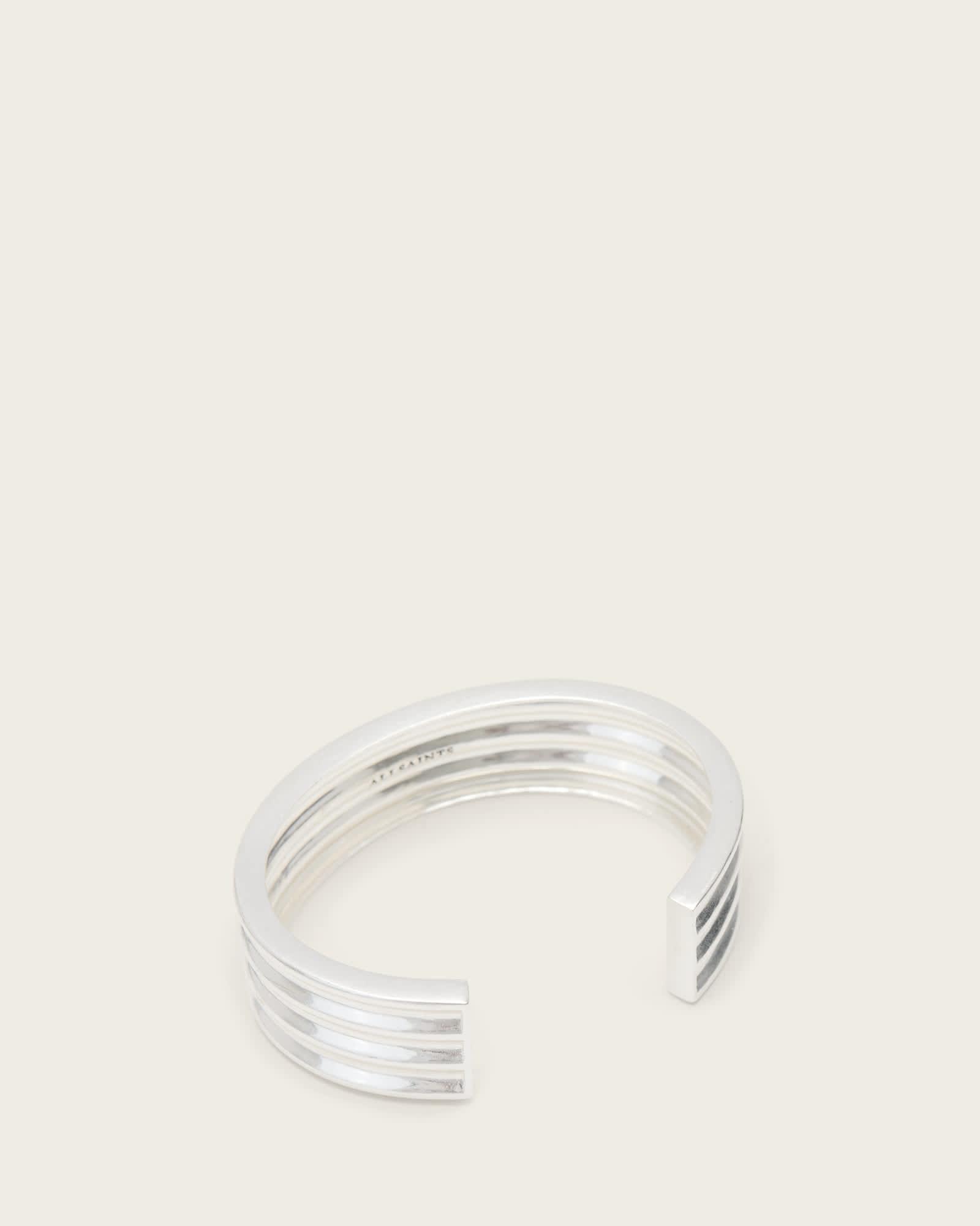 Janna Bangle WARM SILVER | ALLSAINTS US Product Image