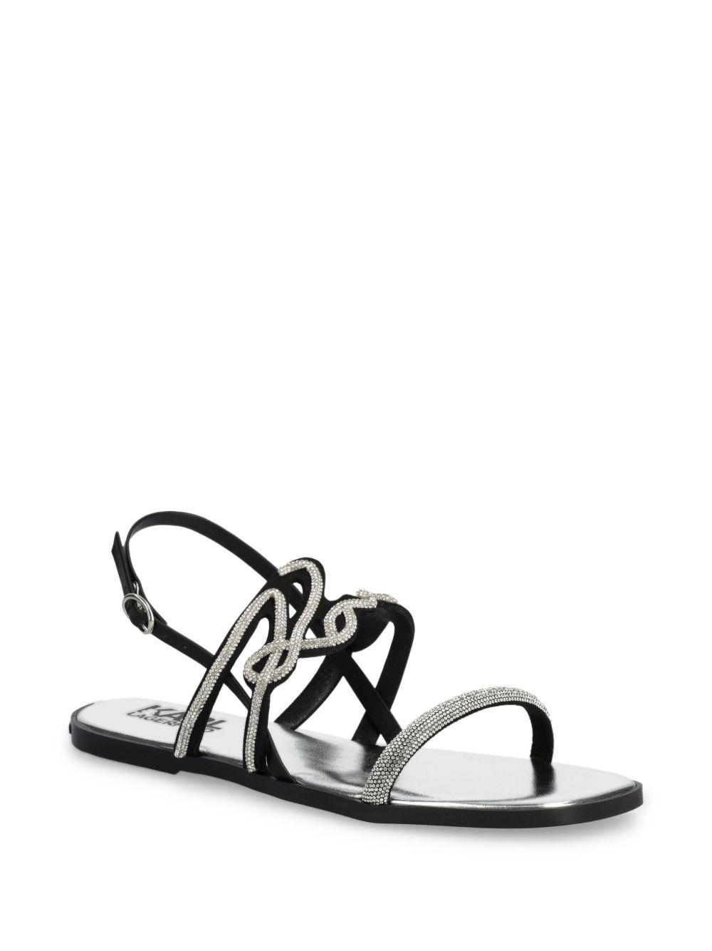 logo-lettering sandals  Product Image