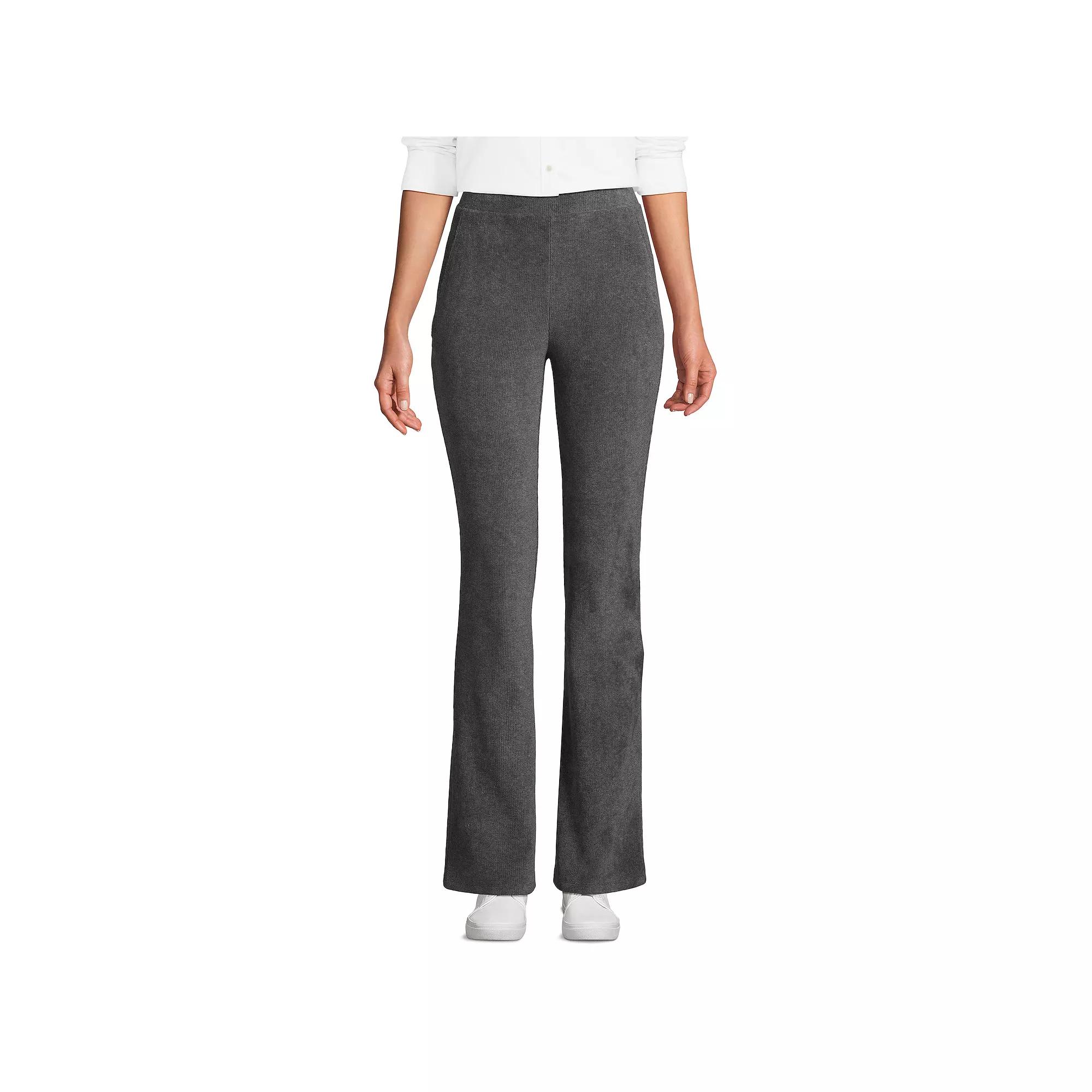 Women's Lands' End Sport Knit High-Rise Corduroy Bootcut Pants,  Product Image