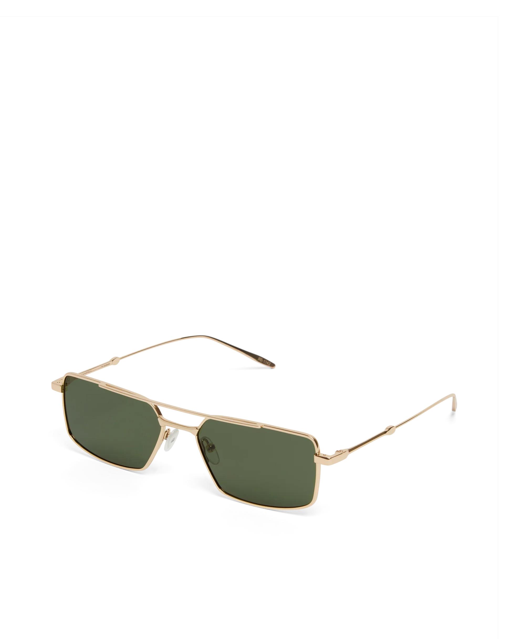 Banbe | The Barbara Sunglasses | Light Gold Green Product Image