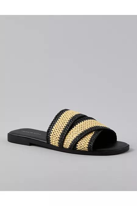AE Two-Tone Raffia Slide Sandal Women's Product Image
