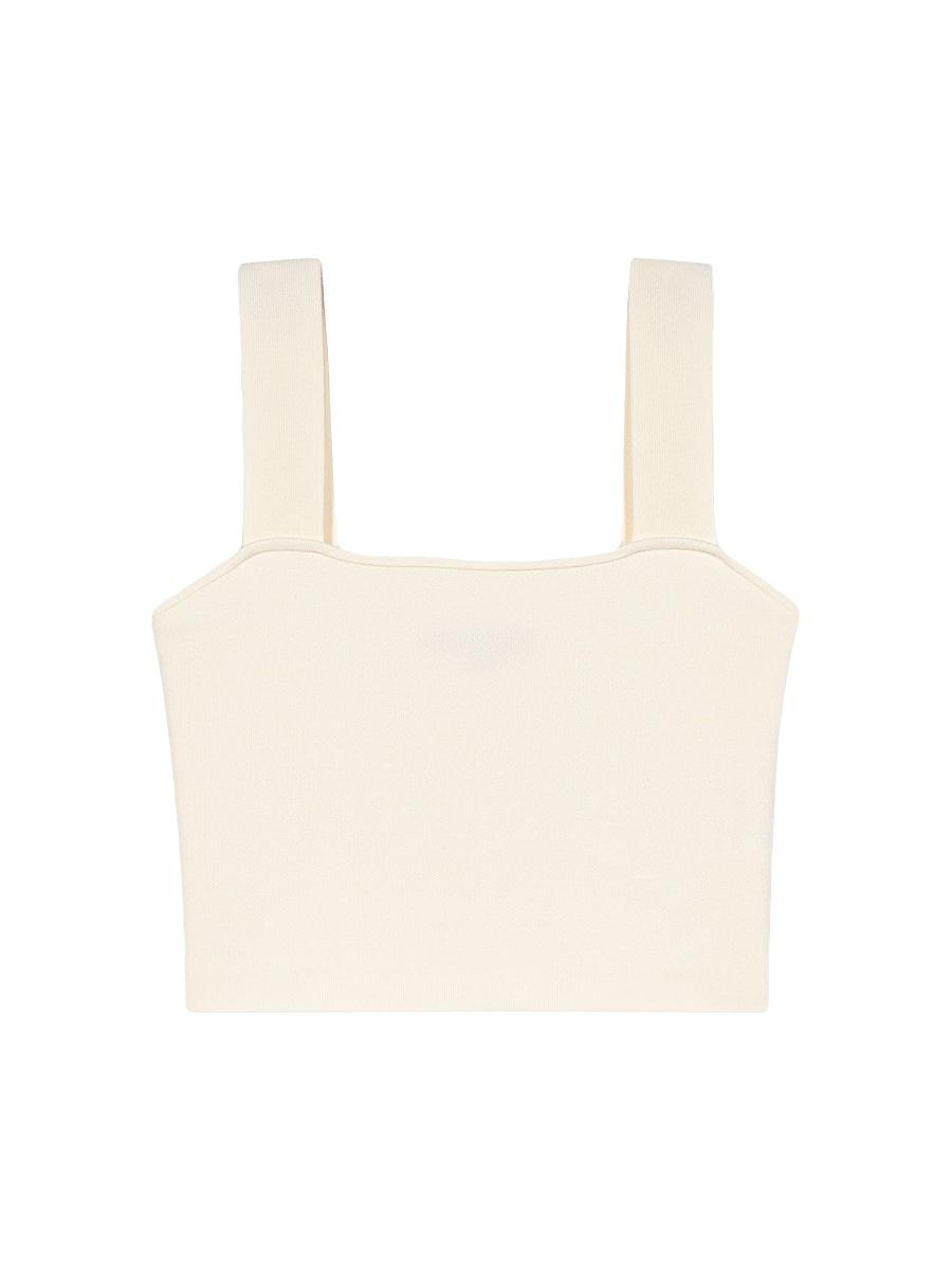 Womens Knit Crop Top Product Image