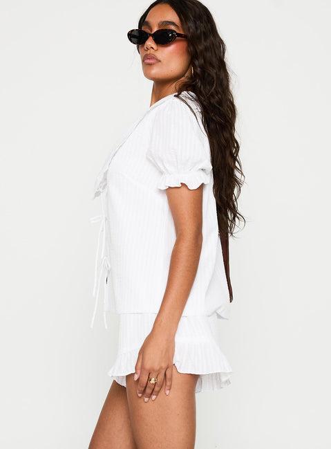 Eternal Sun Collared Set White Product Image