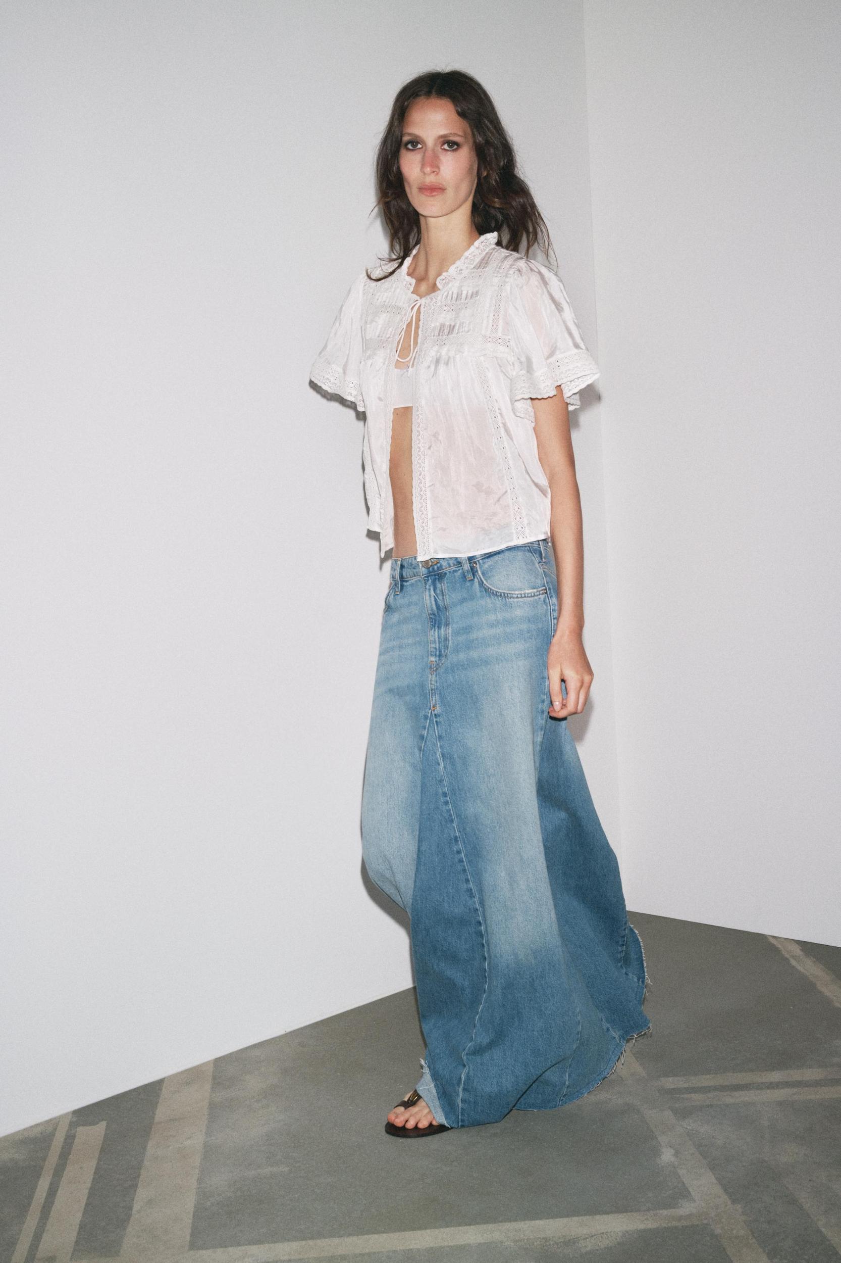 ZW COLLECTION DENIM SKIRT Product Image