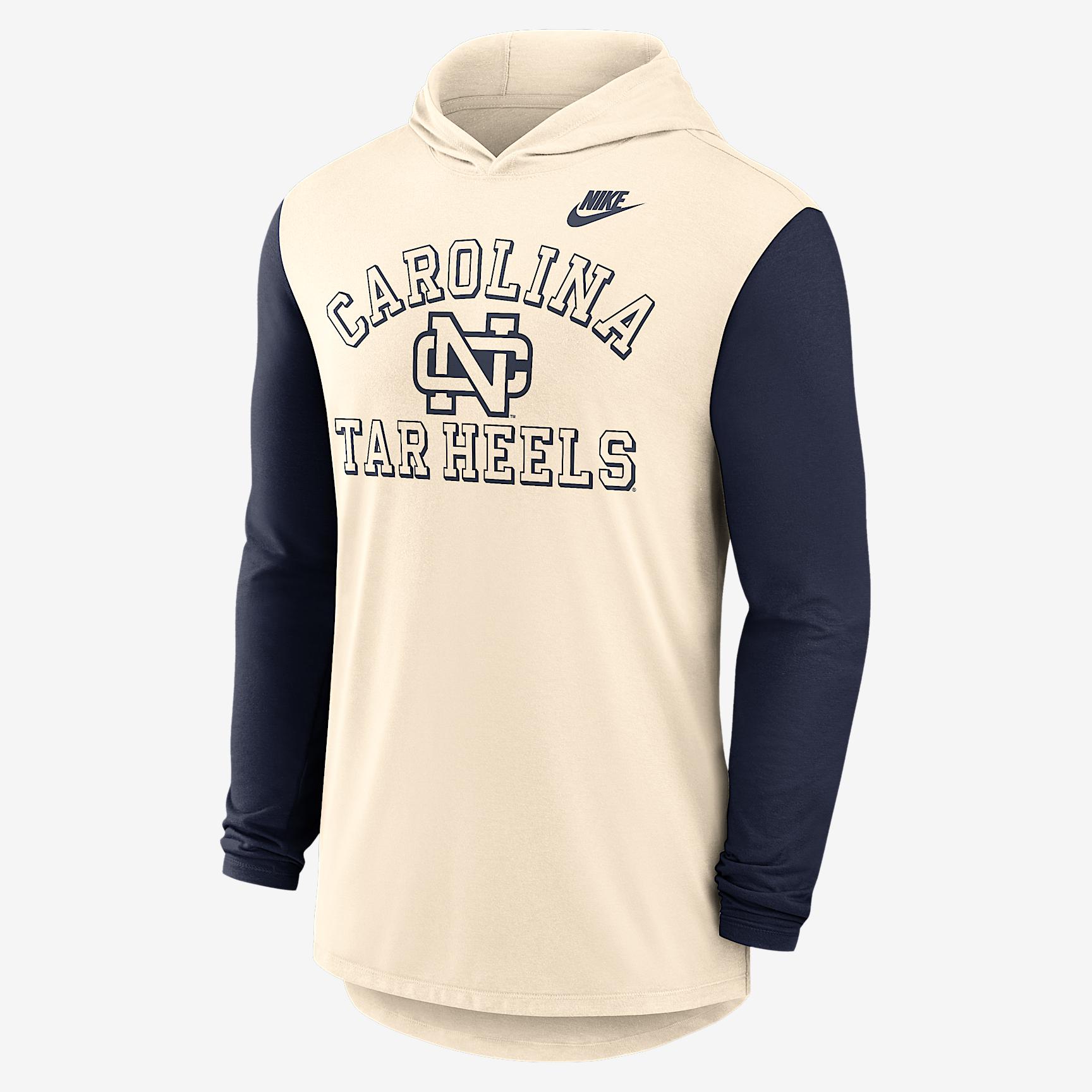 North Carolina Legacy Men's Nike Dri-FIT College Long-Sleeve Hooded T-Shirt Product Image