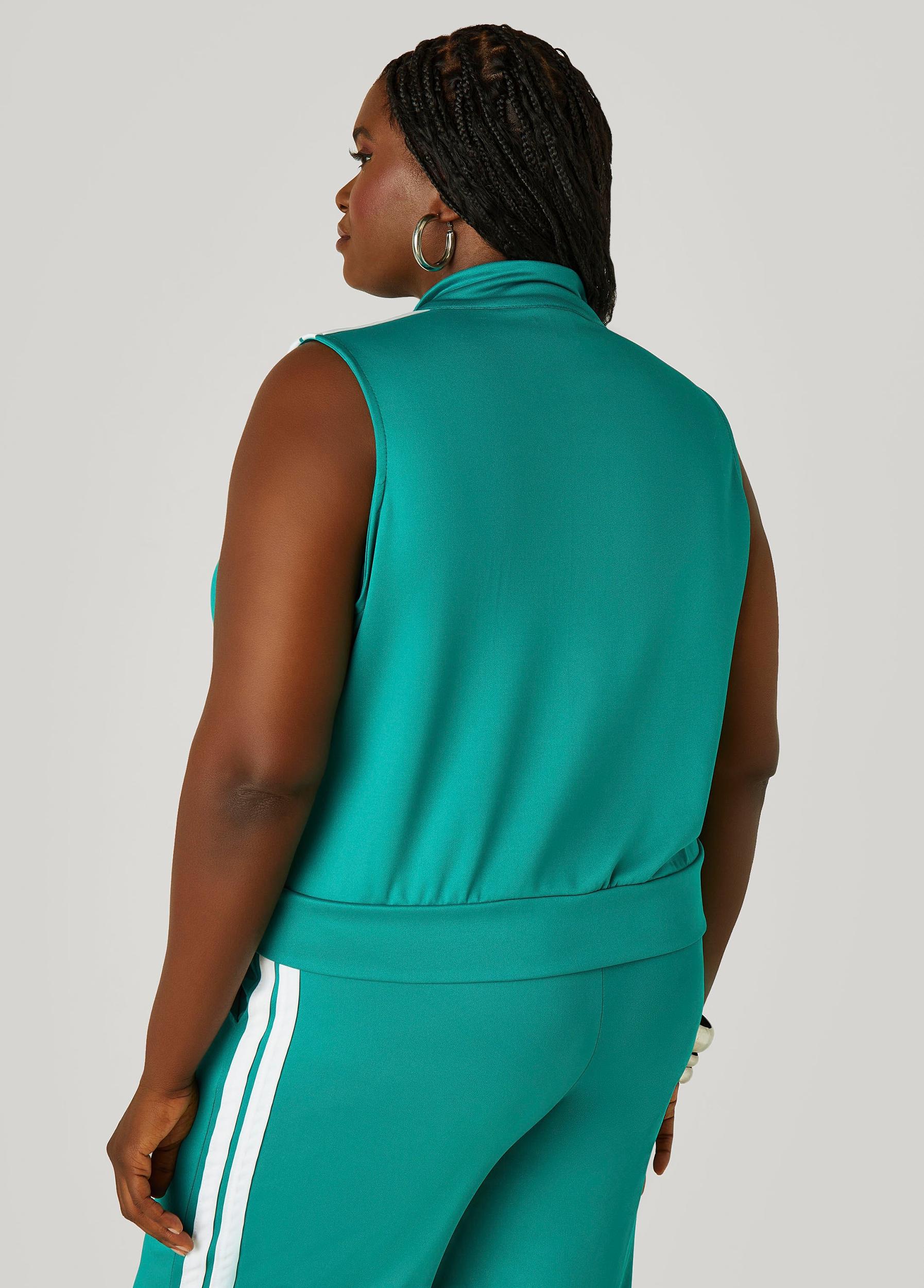 Plus Size Stripe Trimmed Capris Ashley Stewart Product Image