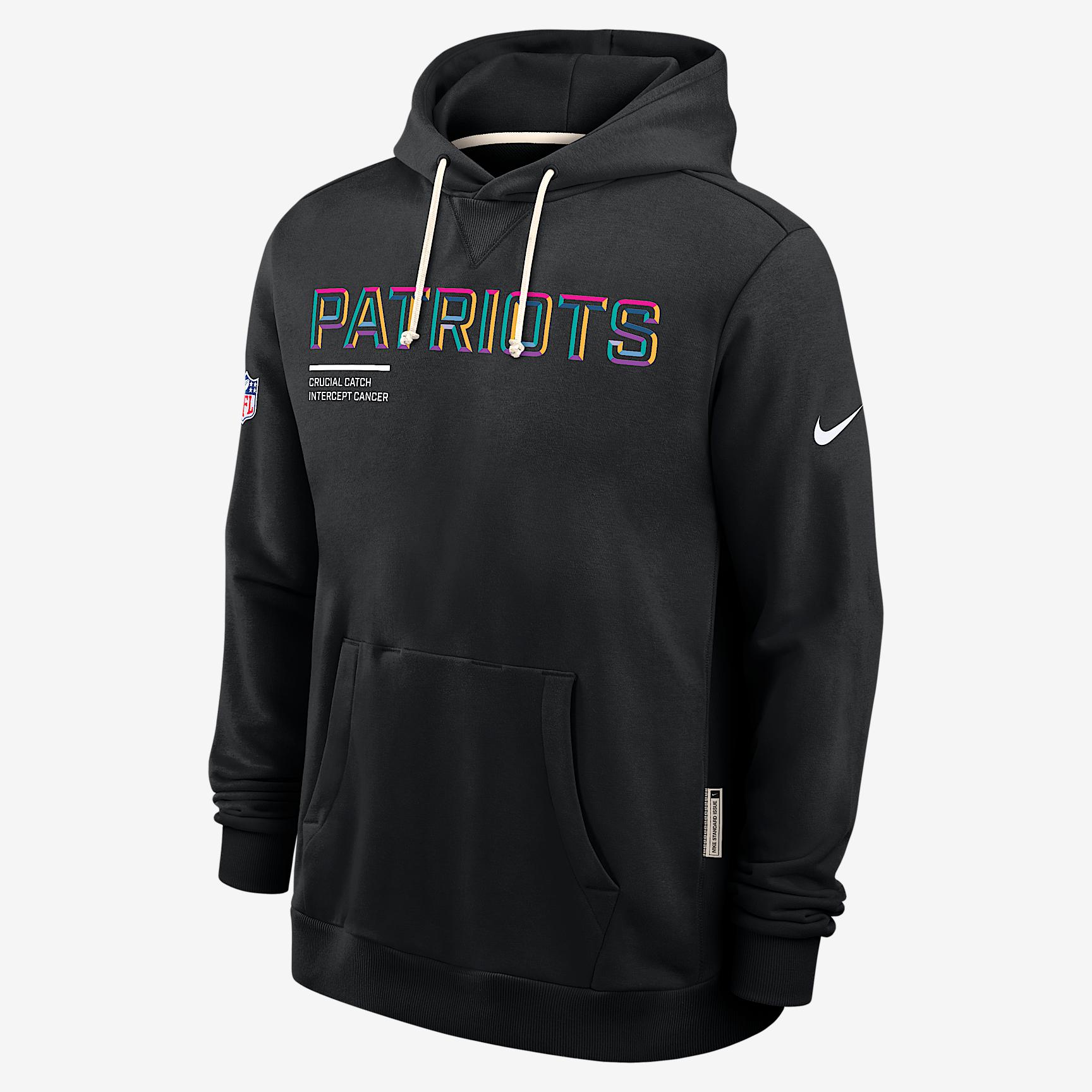 New England Patriots Crucial Catch Sideline Men's Nike Dri-FIT NFL Pullover Hoodie Product Image