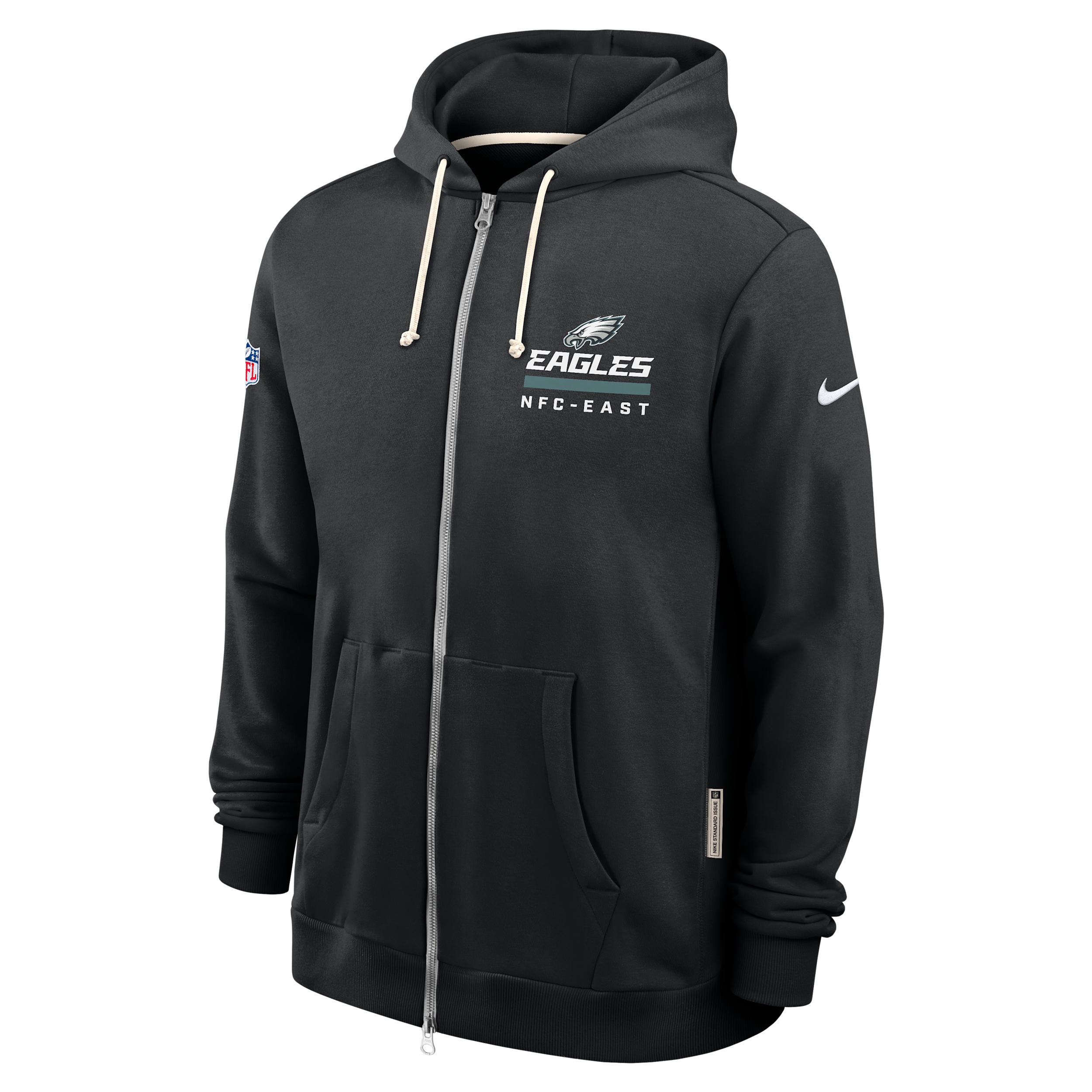 Philadelphia Eagles Utility Player Sideline Nike Mens Dri-FIT NFL Full-Zip Hoodie | 03AV00A86-2FB Product Image