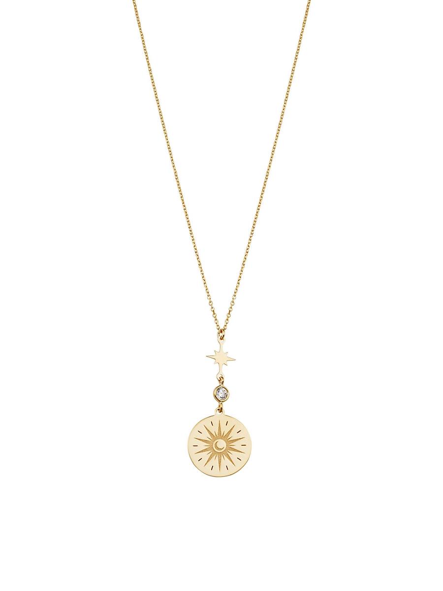 Womens 14K Yellow Gold Summer Solstice Pendant Necklace Product Image
