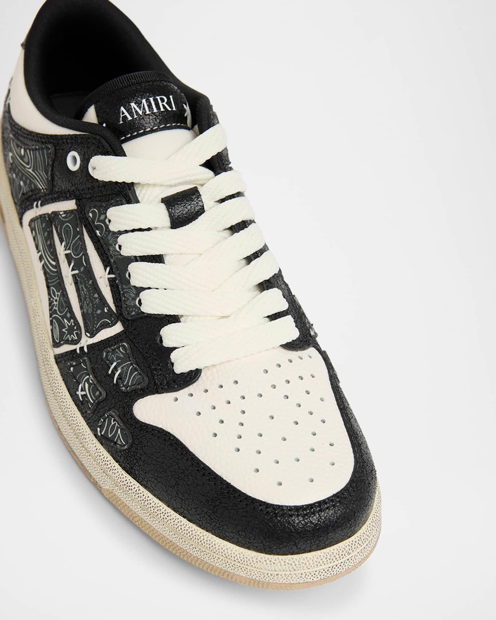 Men's Bandana Skel Top Leather Low-Top Sneakers Product Image