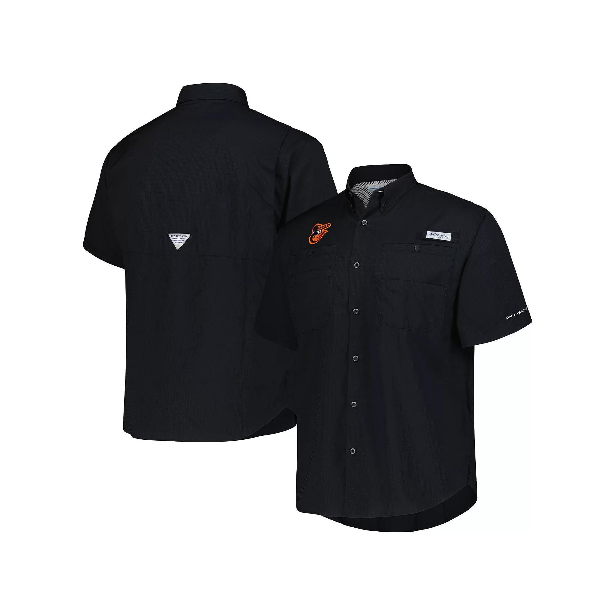 Men's Columbia Black Baltimore Orioles Tamiami Omni-Shade Button-Down Shirt, Size: Medium Product Image