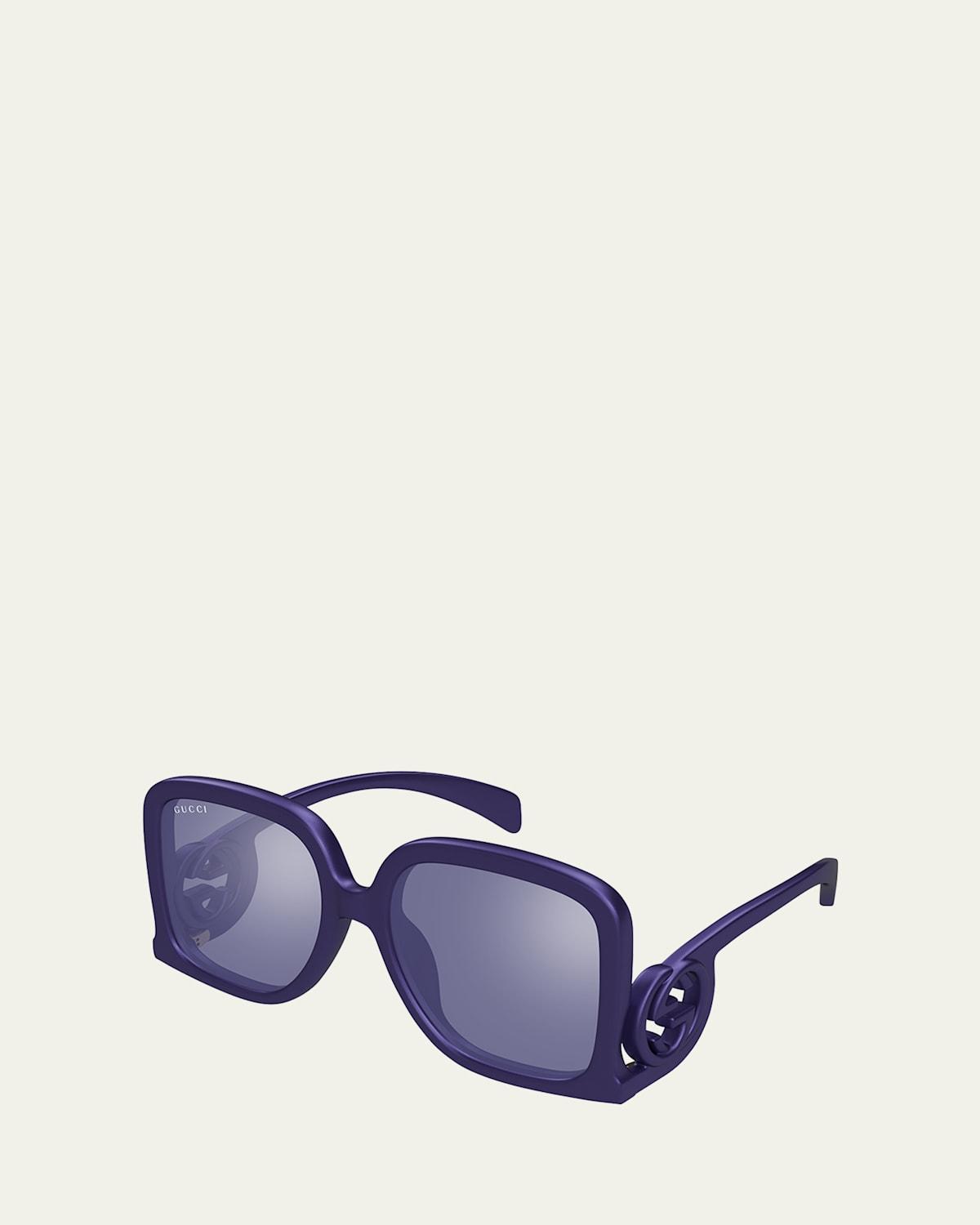 Womens 58MM Rectangular Sunglasses Product Image