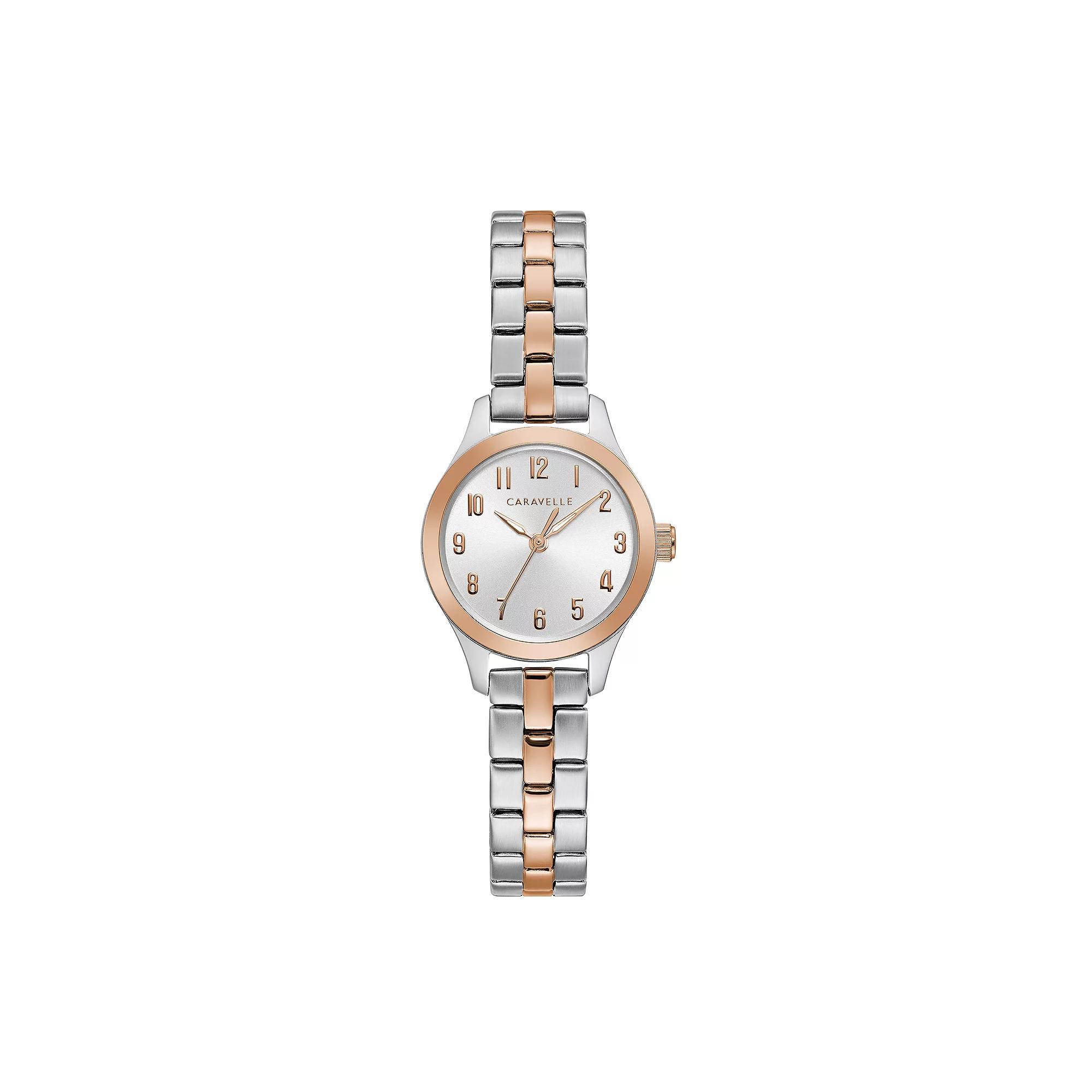 Caravelle by Bulova Womens Two Tone Stainless Steel Watch - 45L175 Pink Tone Product Image
