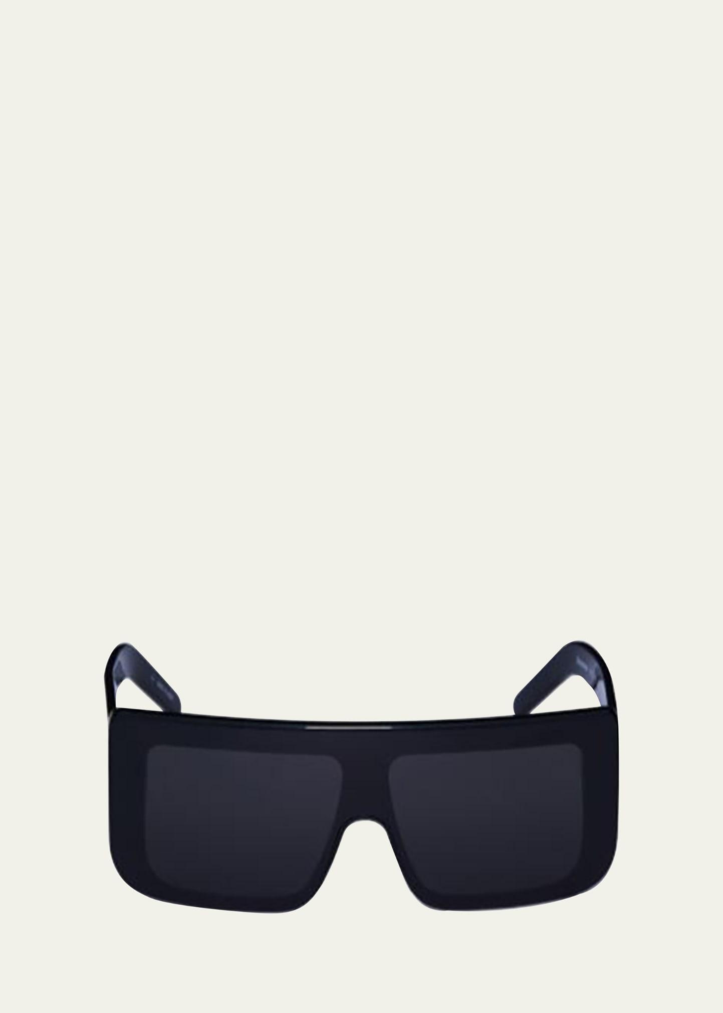 Mens Thick Flat-Top Square Sunglasses Product Image