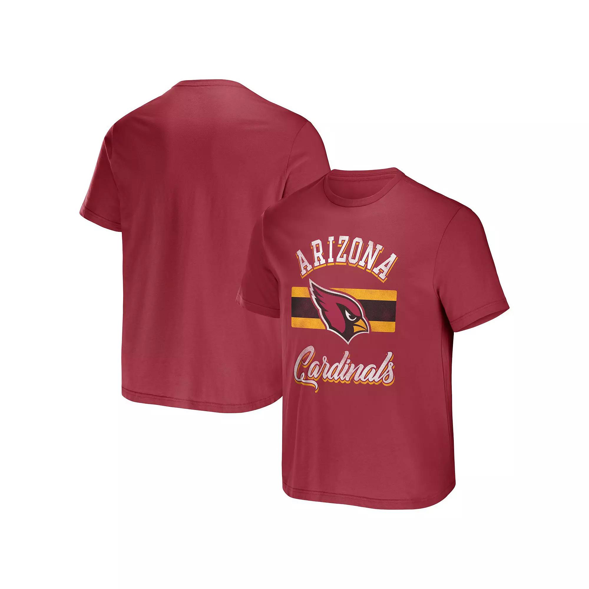 Men's NFL x Darius Rucker Collection by Fanatics Cardinal Arizona Cardinals Stripe T-Shirt,  Product Image