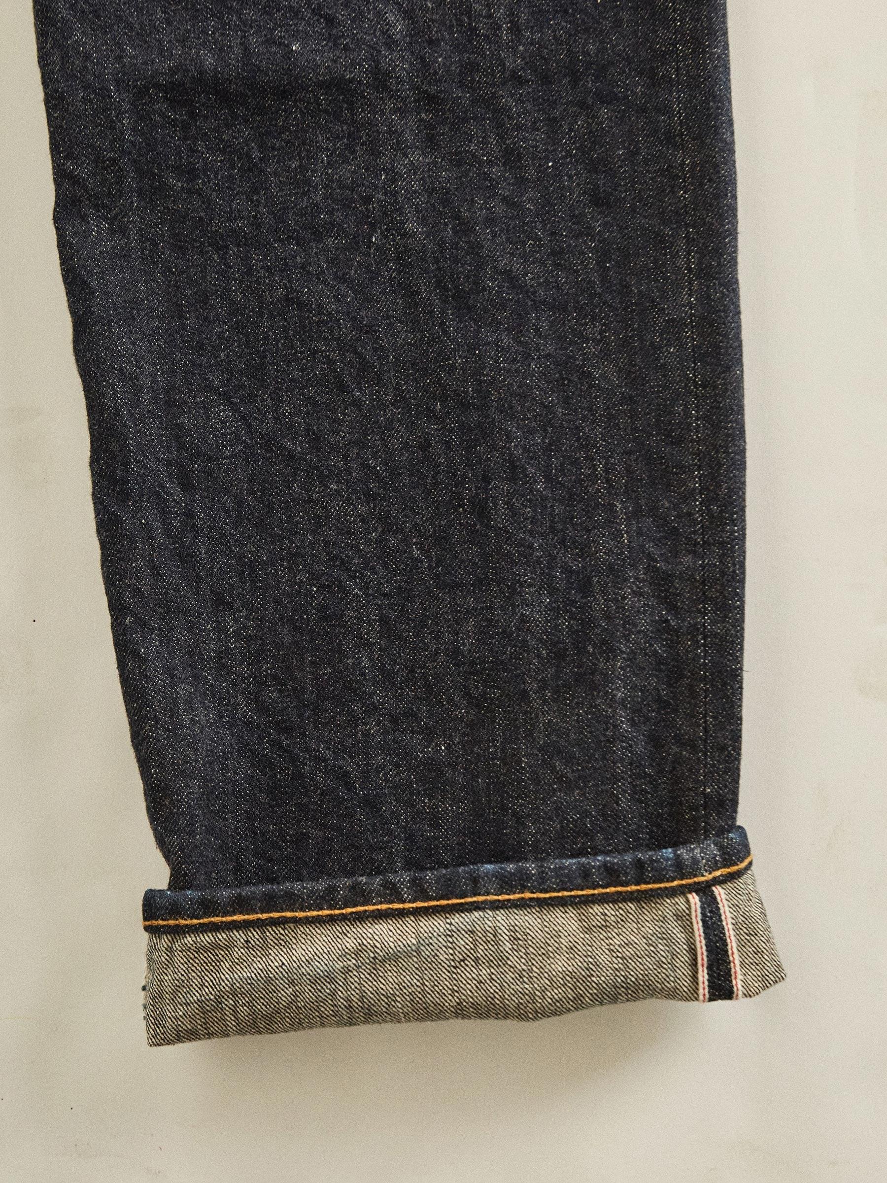 D018 Japanese Loomstate Selvedge Full Saddle Jean Product Image
