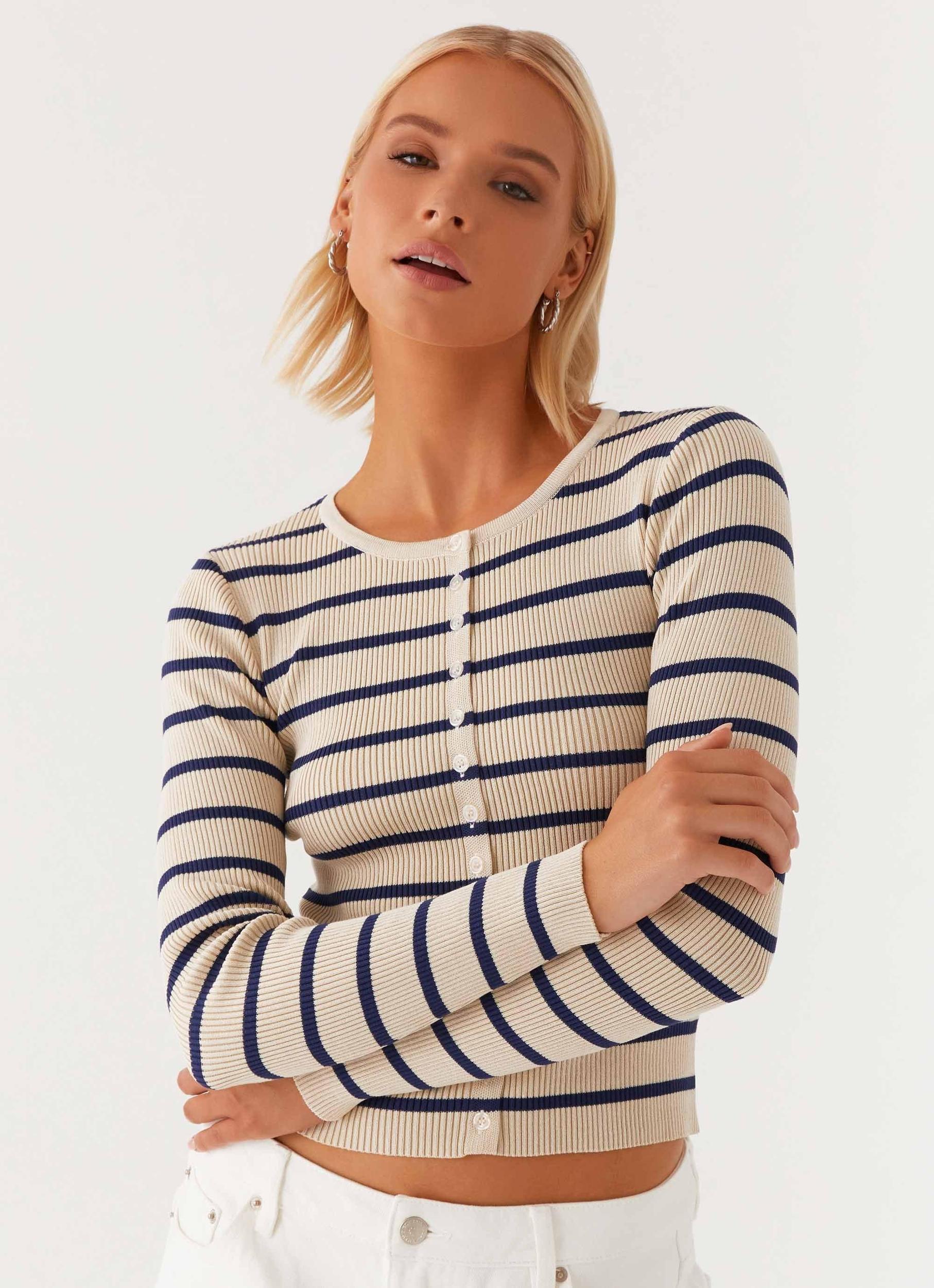 Marlie Knit Top - Multi Stripe Product Image
