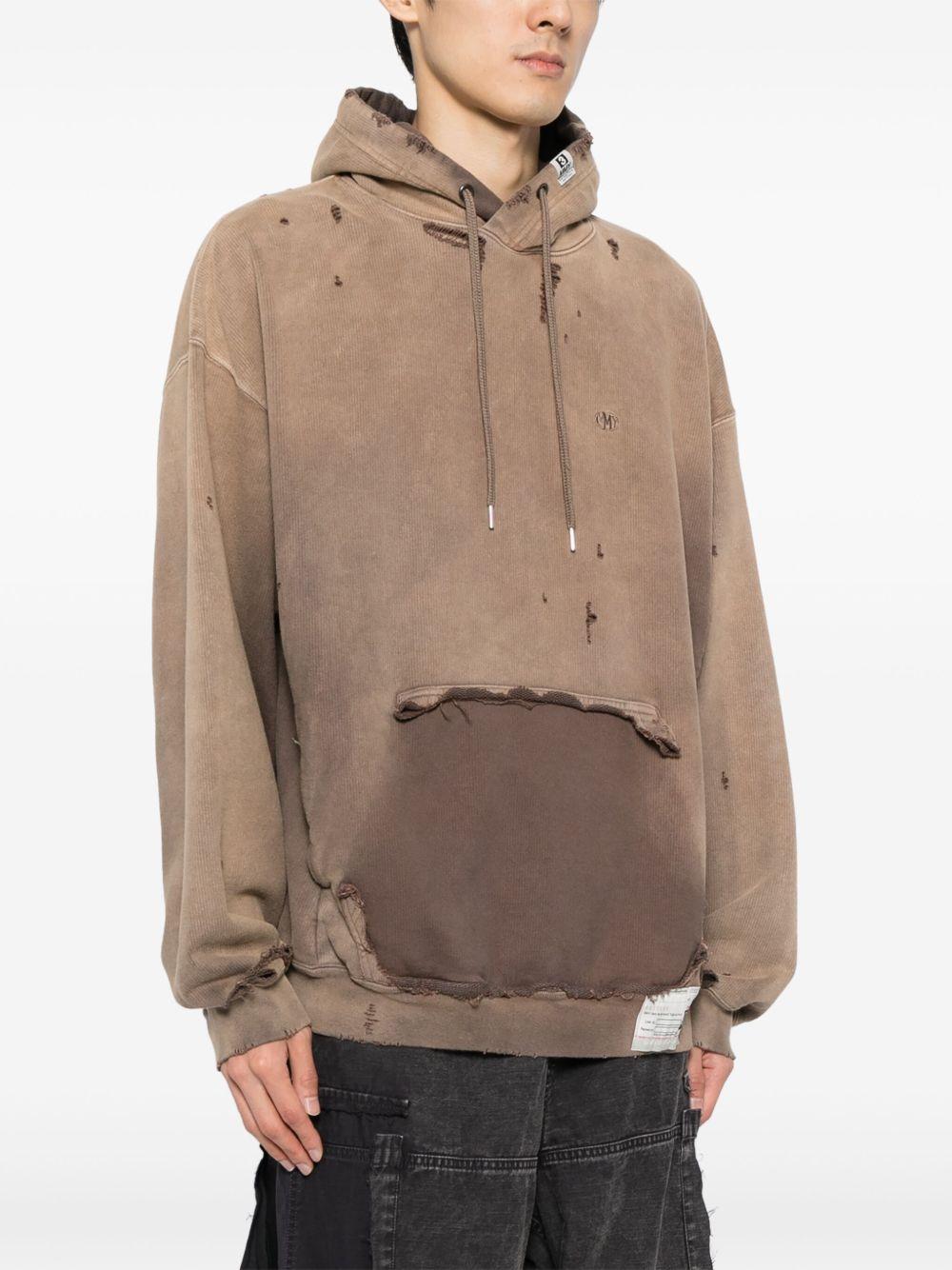 distressed-effect hoodie Product Image