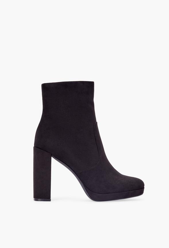 JustFab Margaux Platform Loafer Pump Womens Black/ White Size 8.5 Product Image