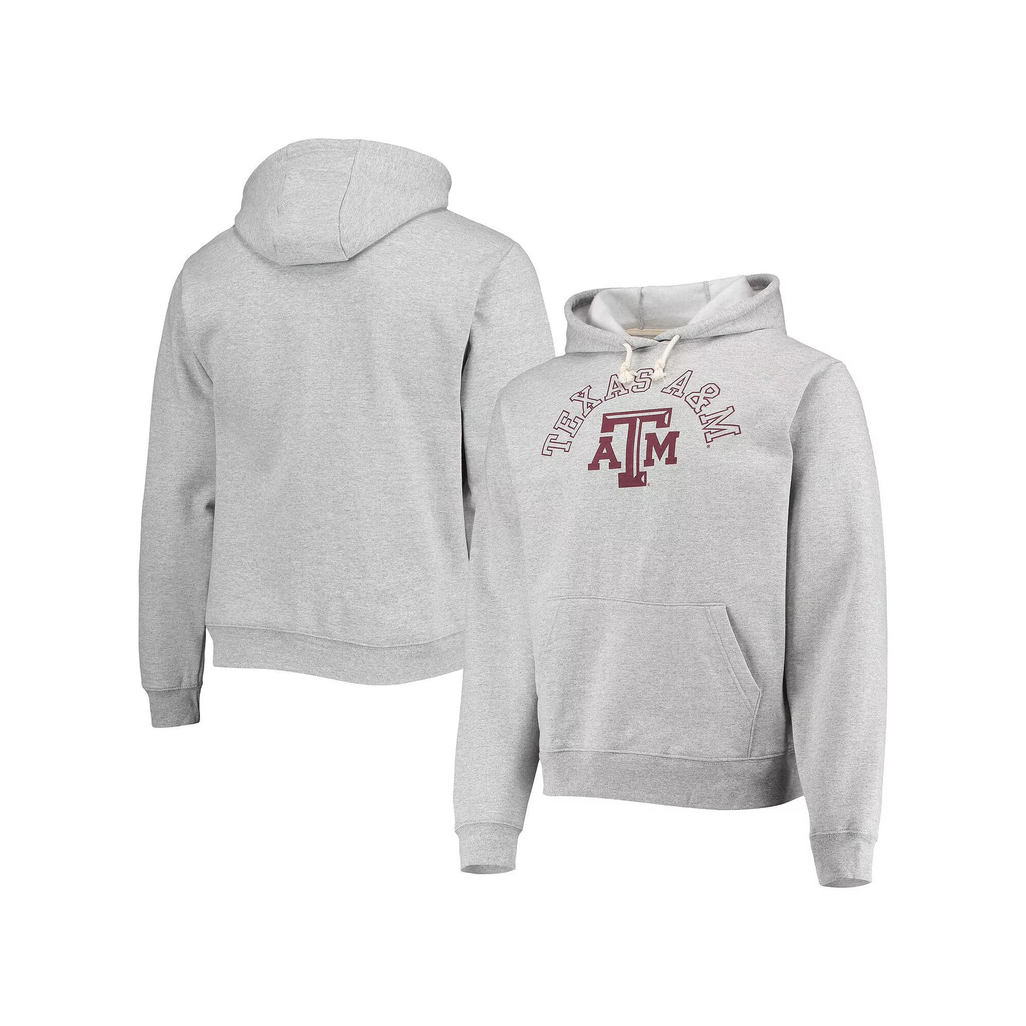 Men's League Collegiate Wear Heathered Gray Texas A&M Aggies Seal Neuvo Essential Fleece Pullover Hoodie,  Product Image