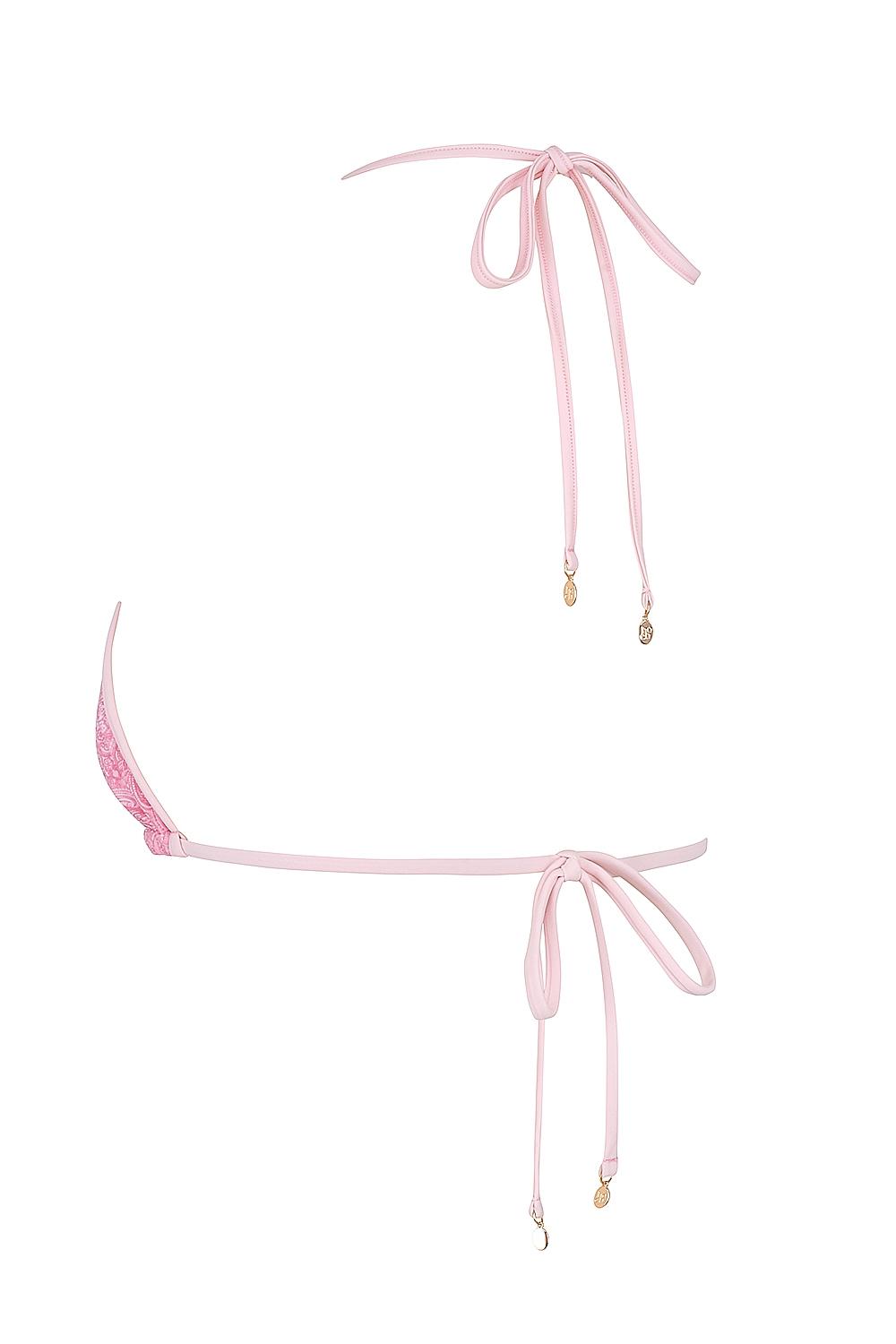 Bali  pink paisley triangle bikini top Product Image