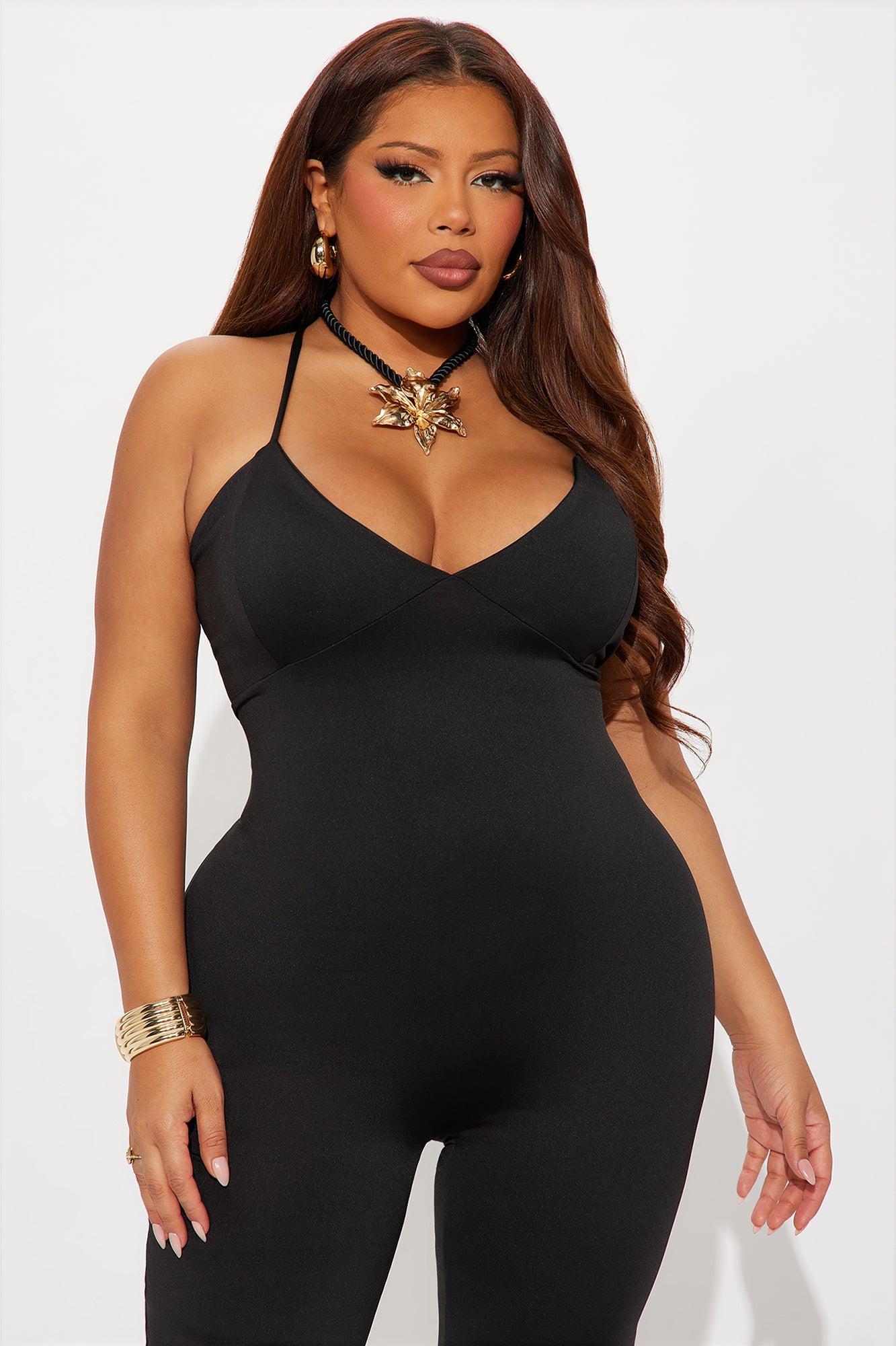 The Sleek Essential Jumpsuit - Black Female Product Image